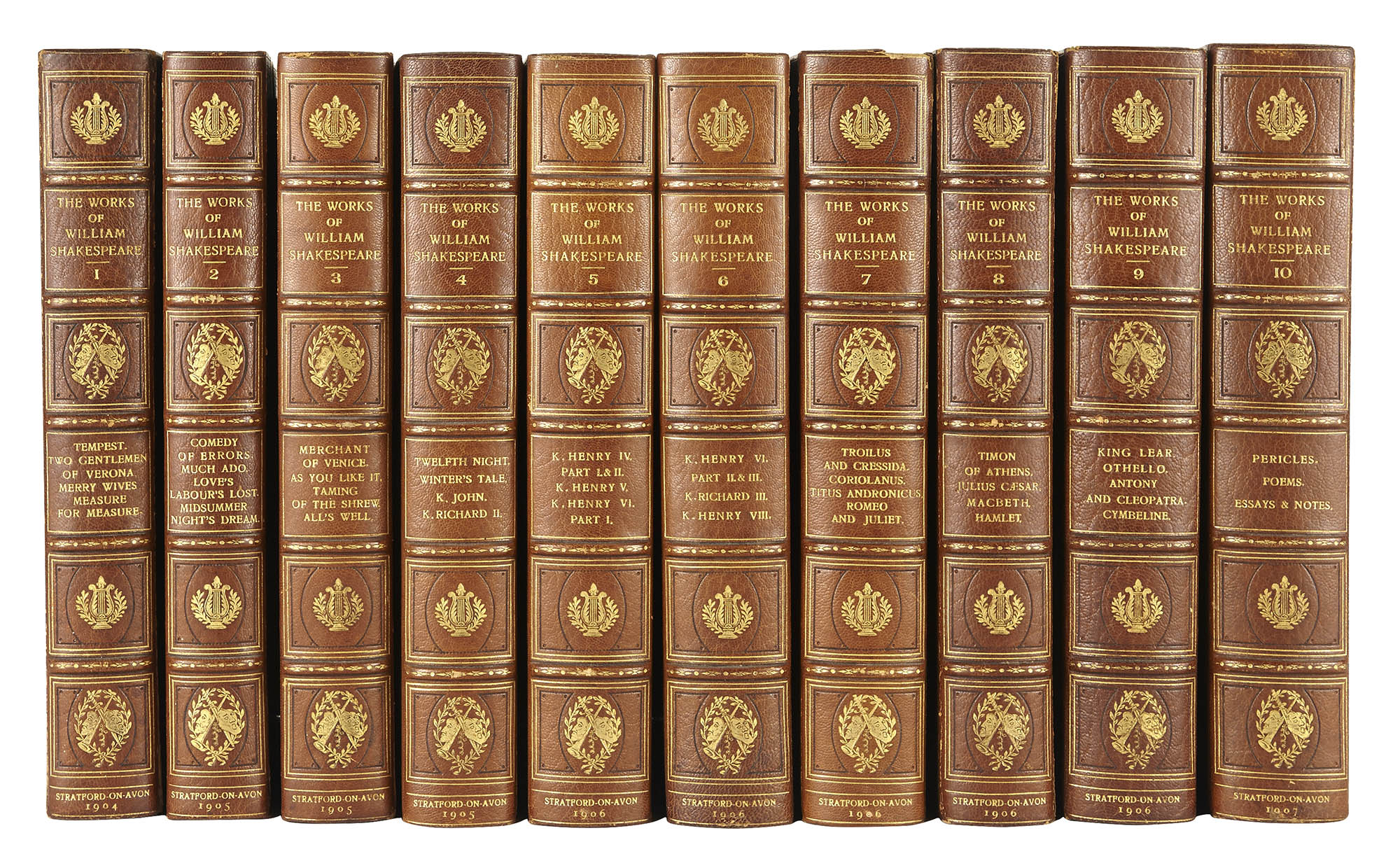 Lot image - SHAKESPEARE, WILLIAM  Collected Works.