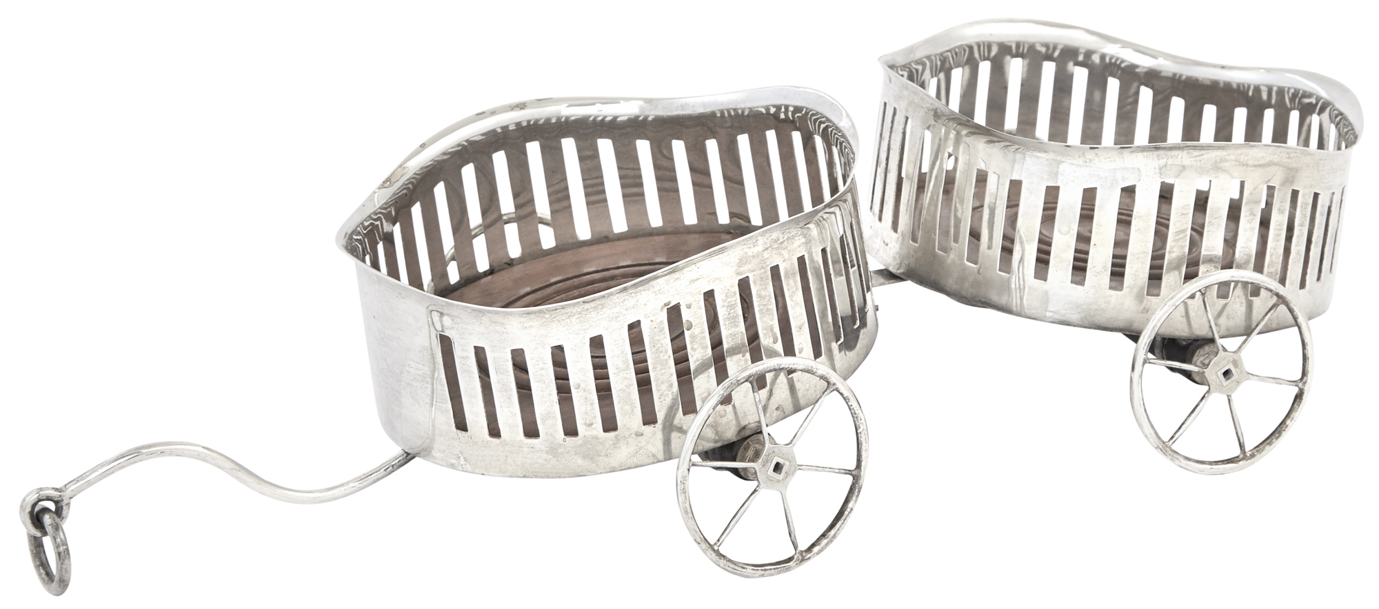 Lot image - American Sterling Silver Wine Wagon
