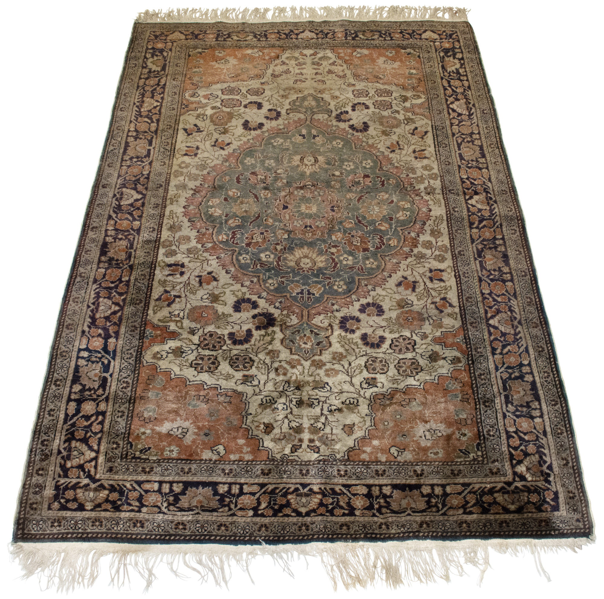 Lot image - Kayseri Art Silk Rug