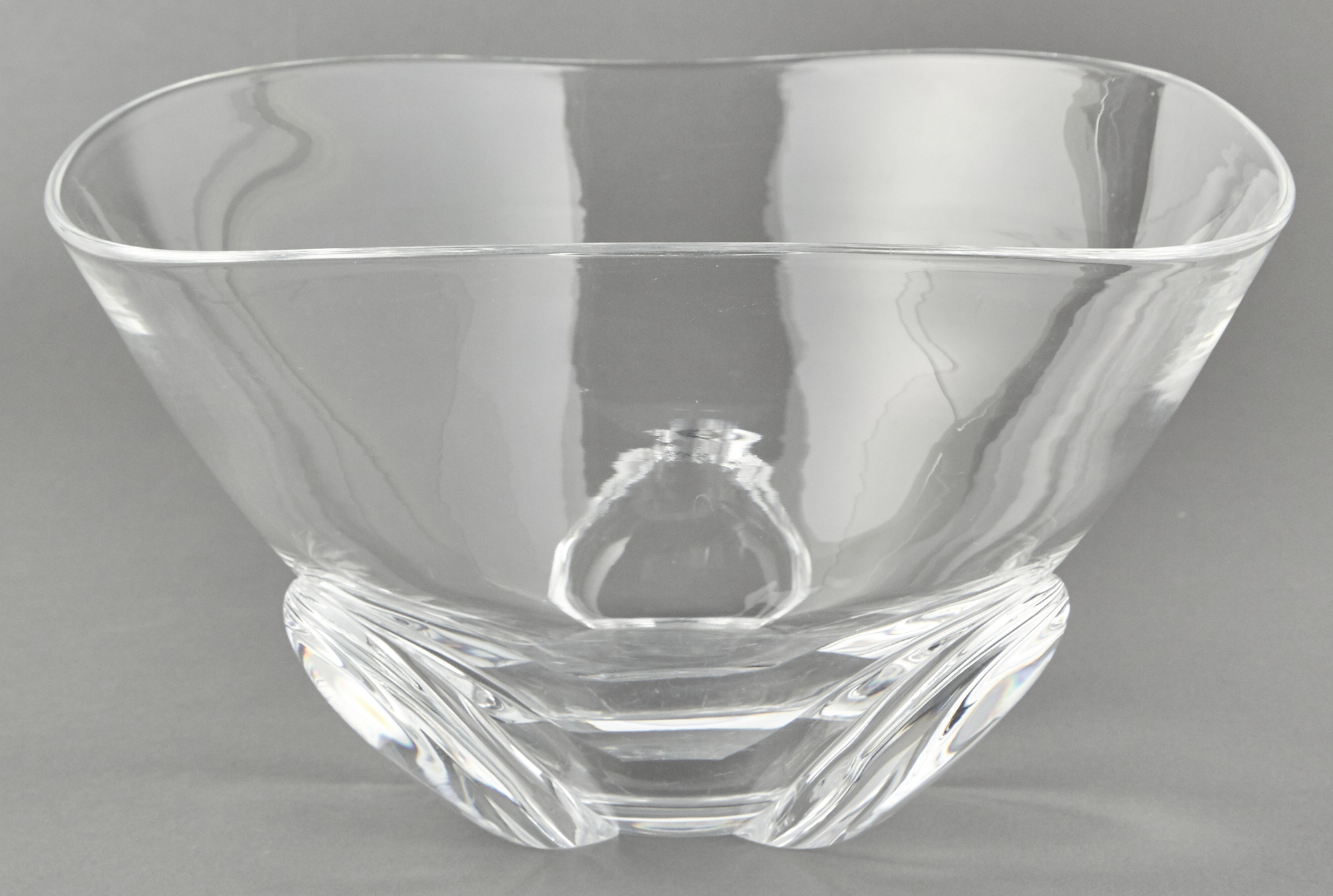 Lot image - Steuben Glass Tricorn Bowl