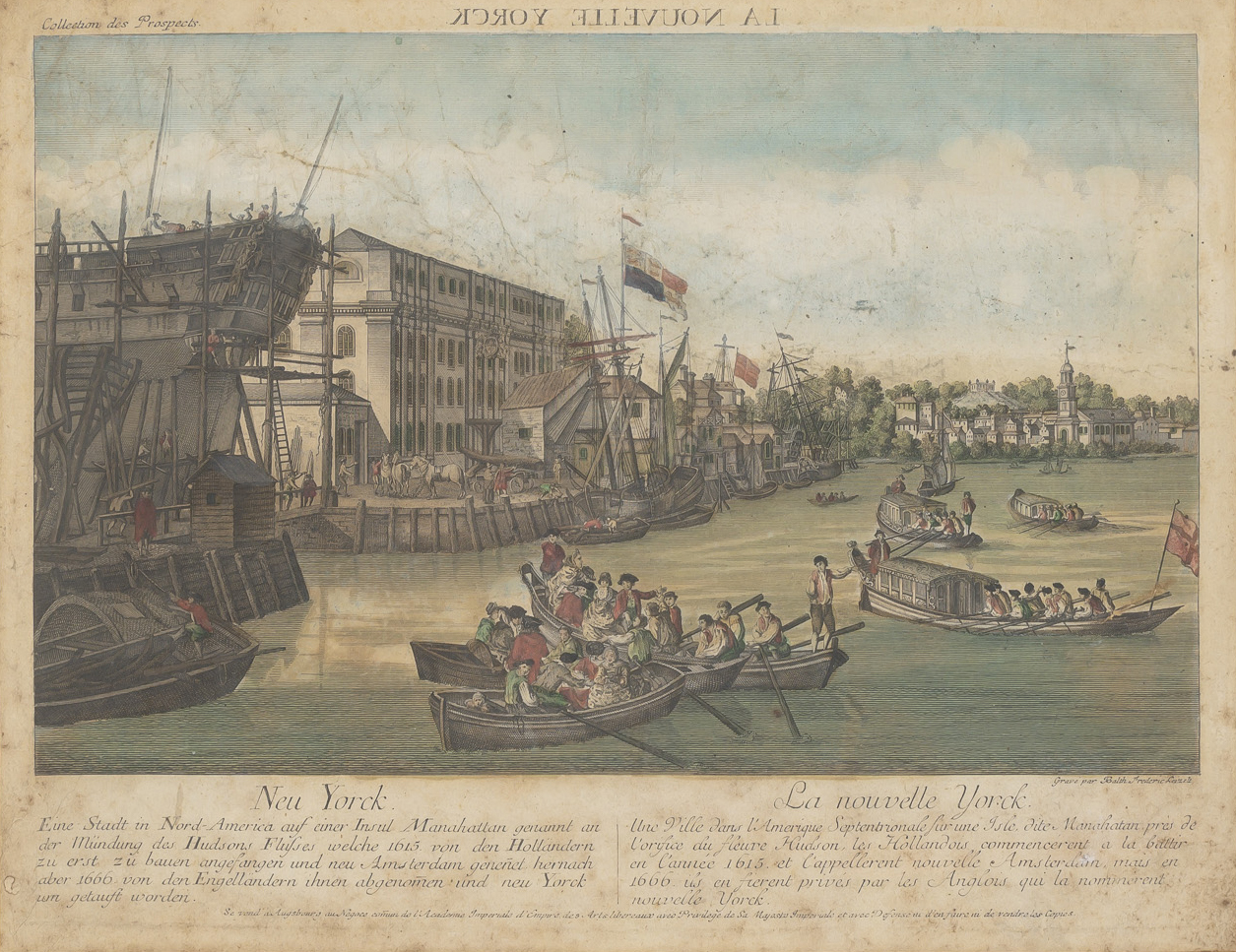 Lot image - [NEW YORK]  Neu Yorck/La Nouvelle Yorck.