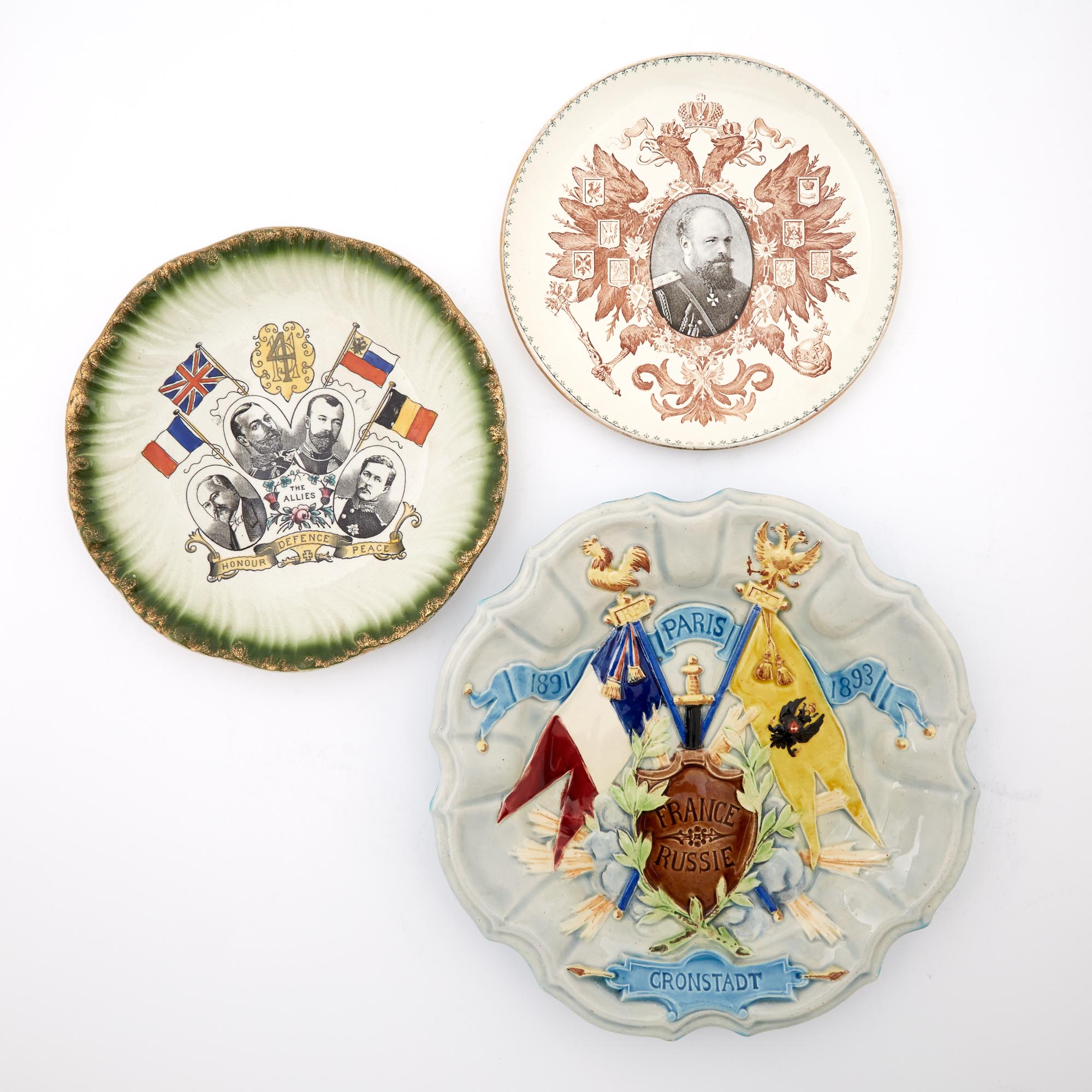 Lot image - Three Ceramic Commemorative Plates