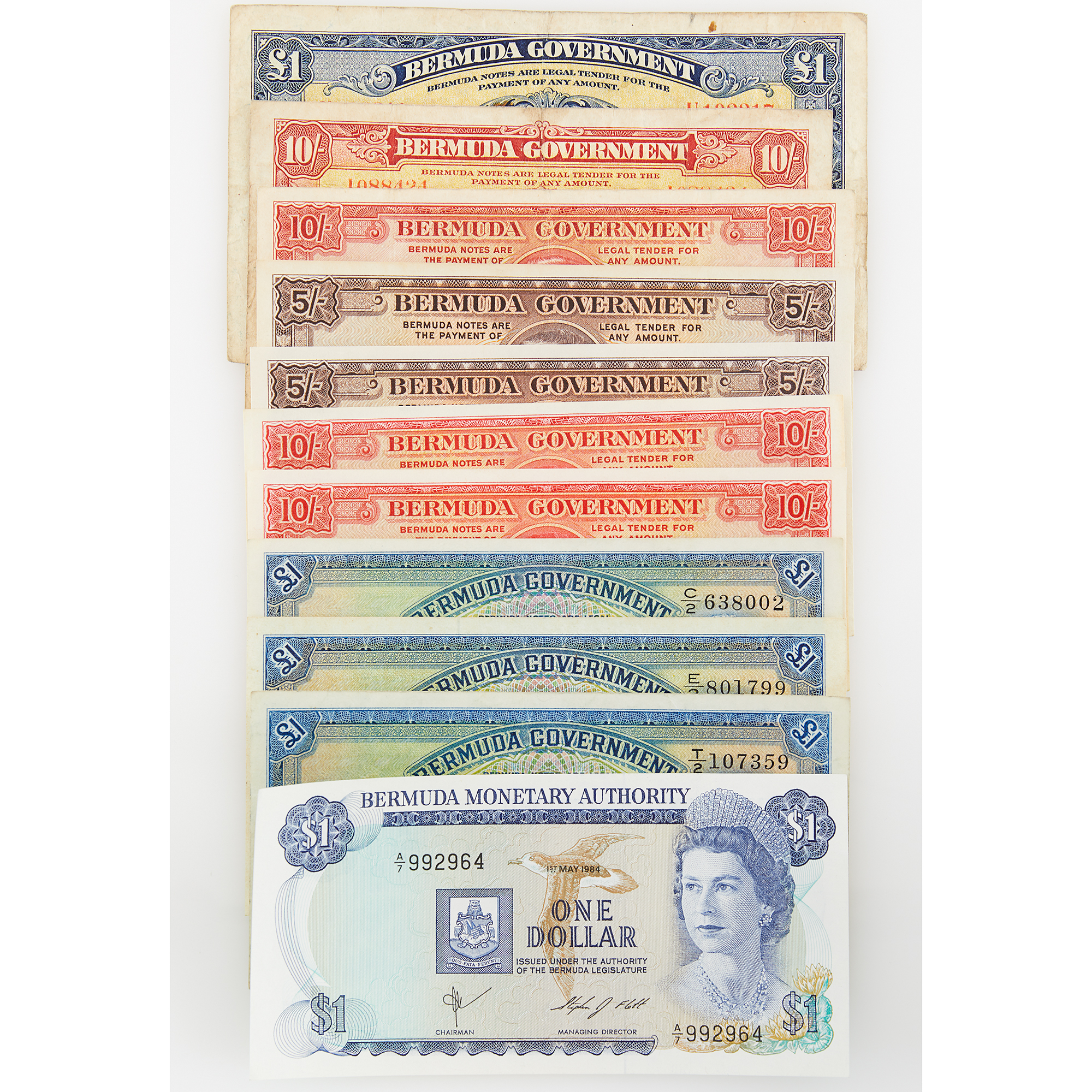Lot image - Bermuda Banknote Group