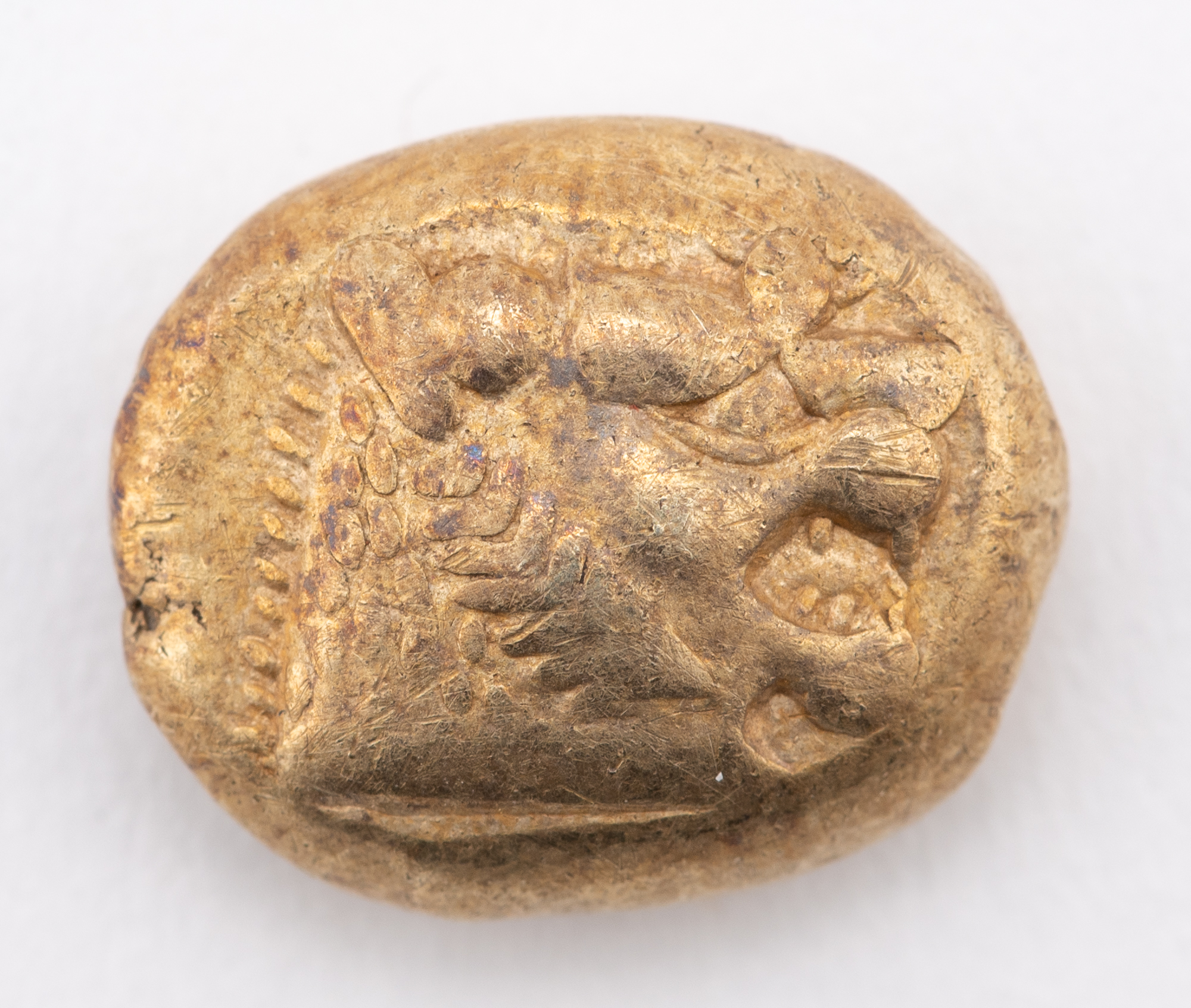 Lot image - Lydia. Lydian Kingdom - Time of Ardys to Alyattes, ca. 625-564/53 BC. EL Trite - 1/3 stater (4.72g), Sardes mint.