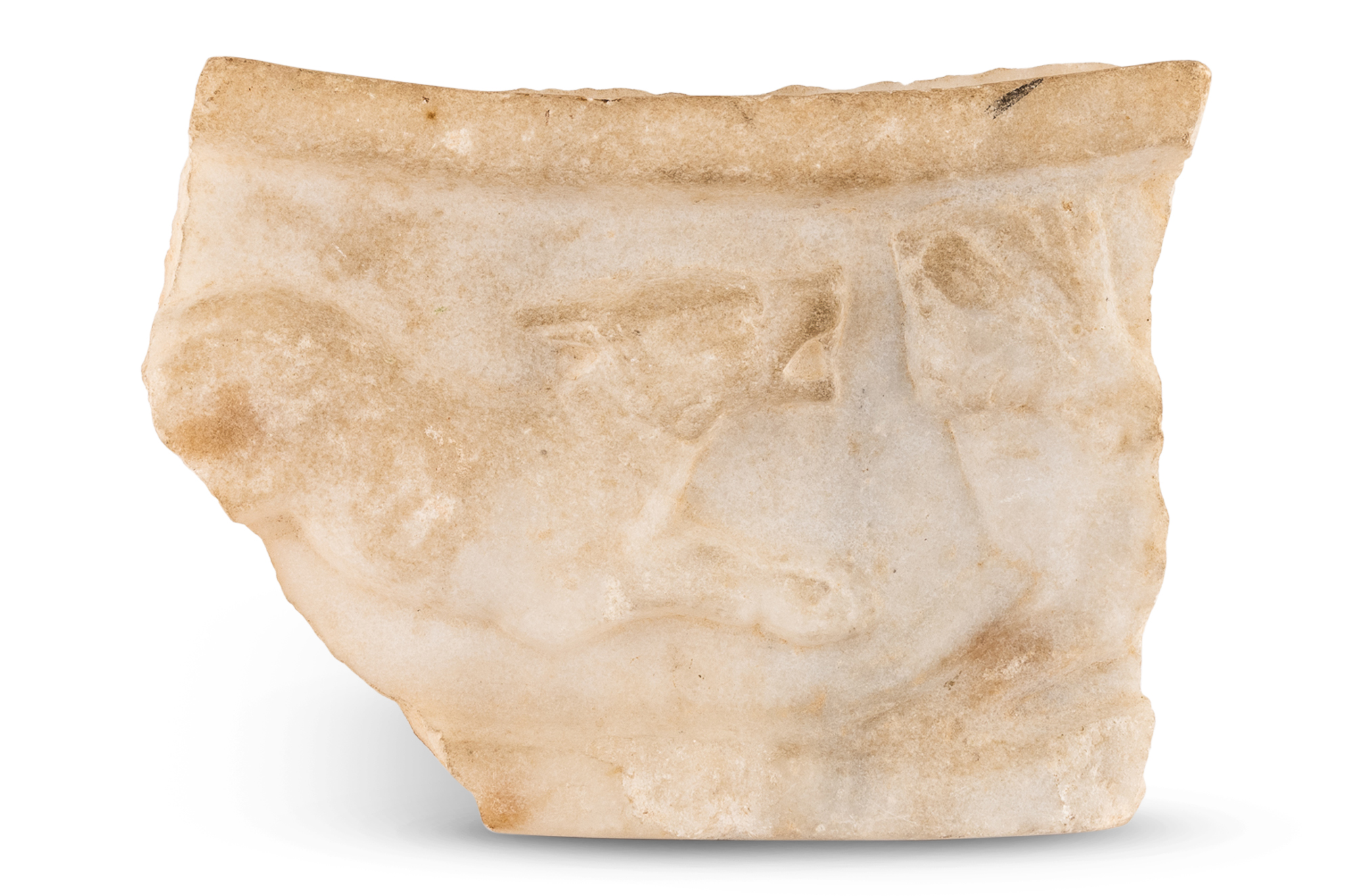 Lot image - Roman Marble Relief Fragment