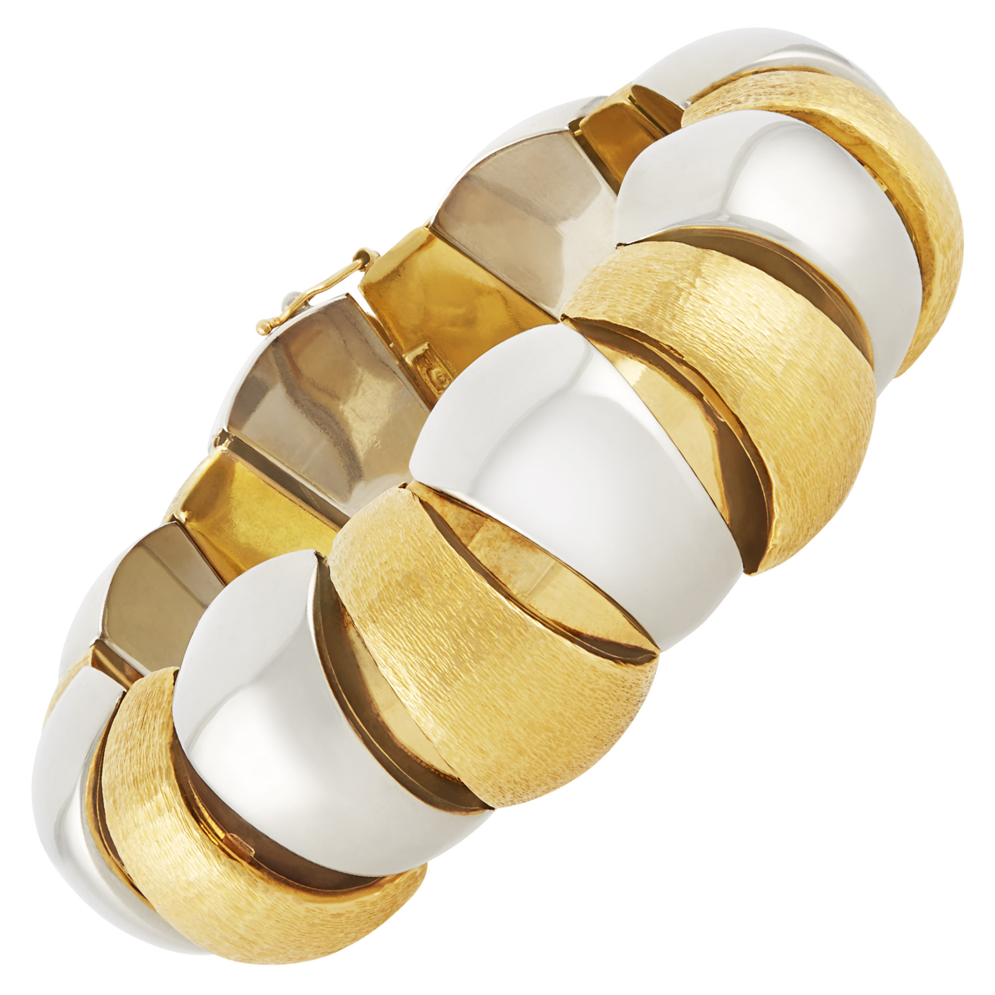 Lot image - Two-Color Gold Bracelet