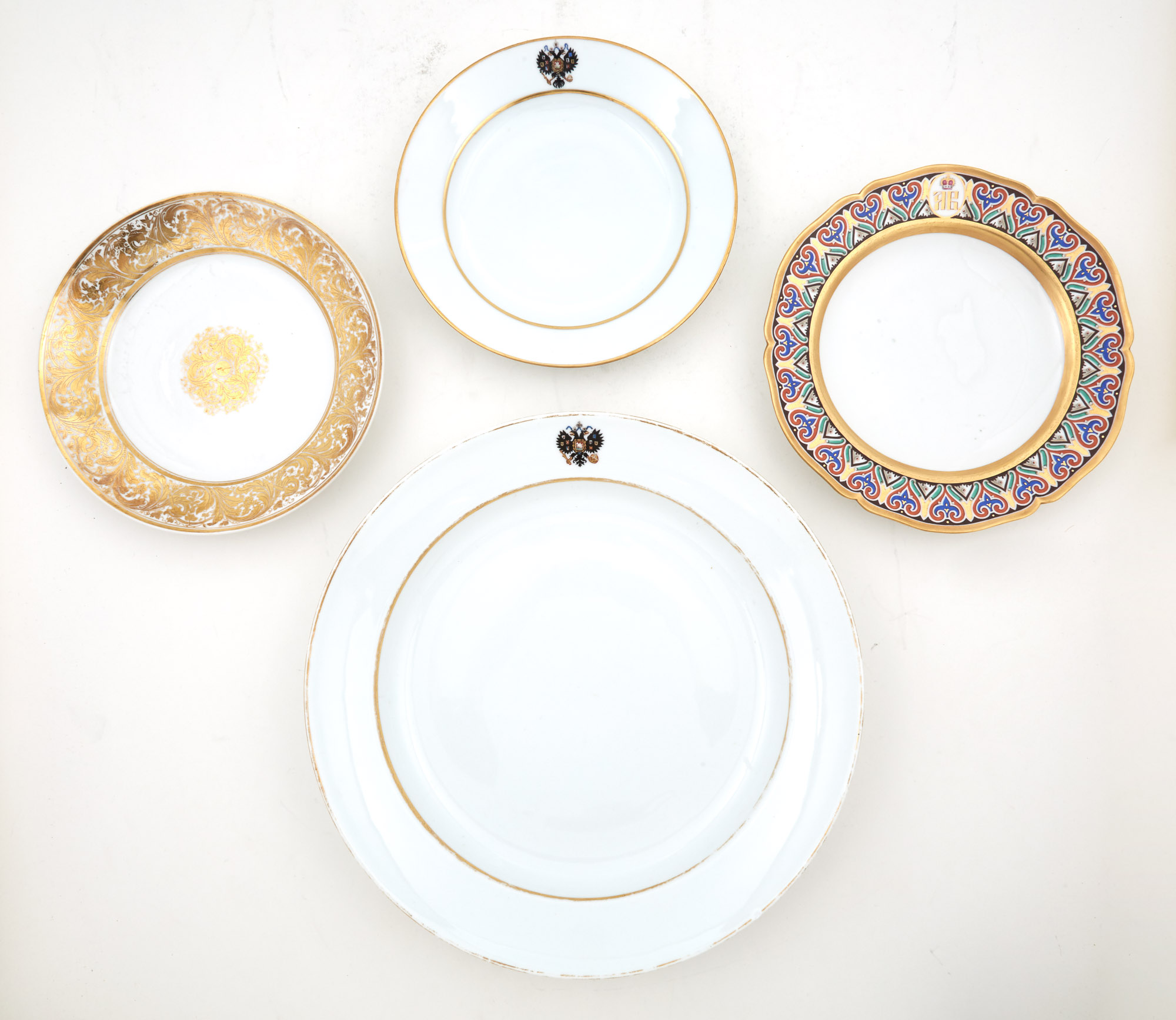 Lot image - Group of Four Porcelain Plates