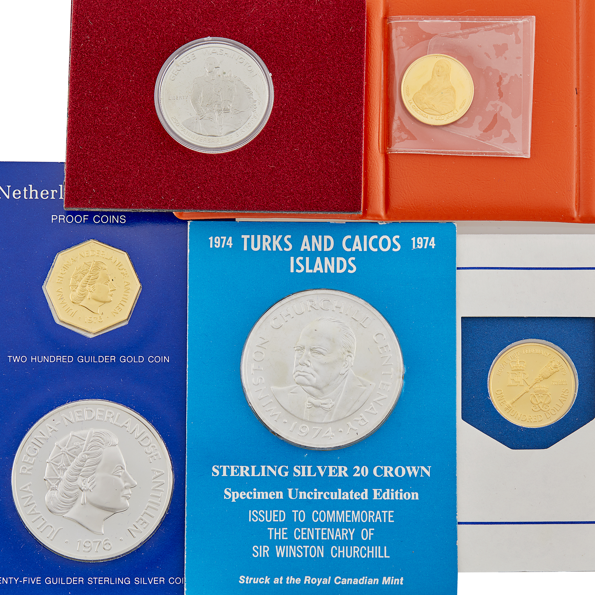 Lot image - Franklin Mint Commemorative Sets