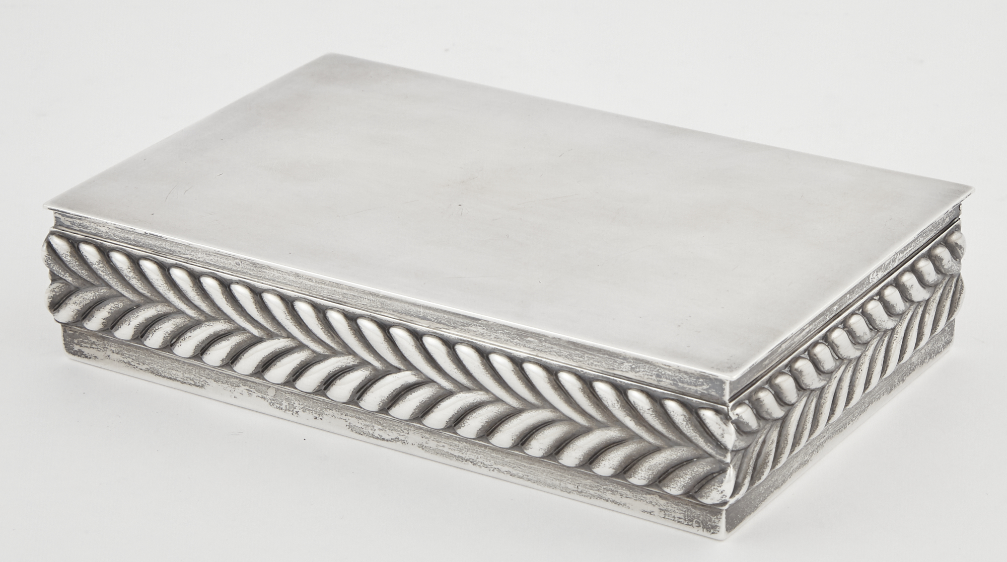 Lot image - Tiffany & Co. Sterling Silver Cigar Box