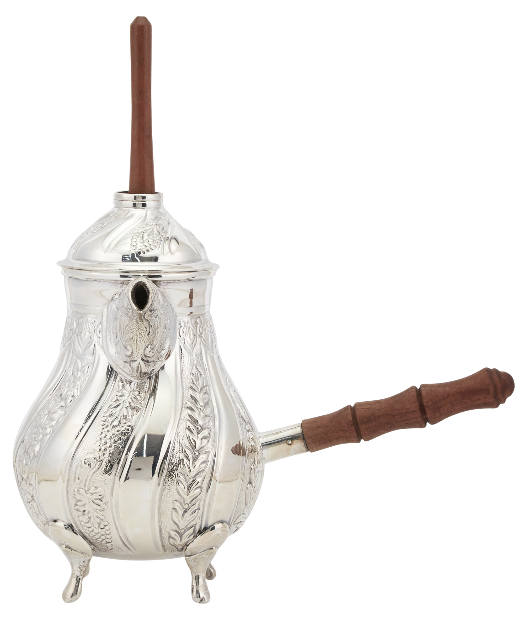 Lot image - Mexican Sterling Silver Chocolate Pot