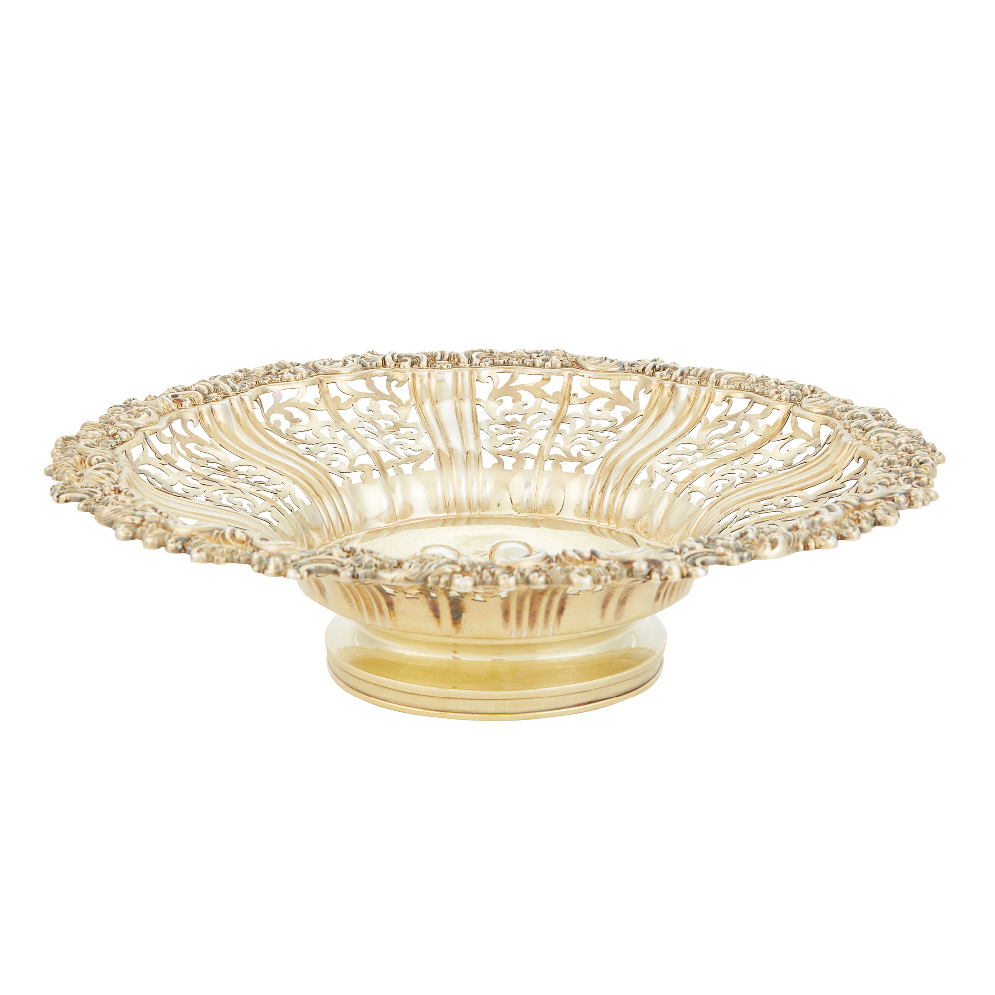 Lot image - George IV Silver Gilt Dessert Basket