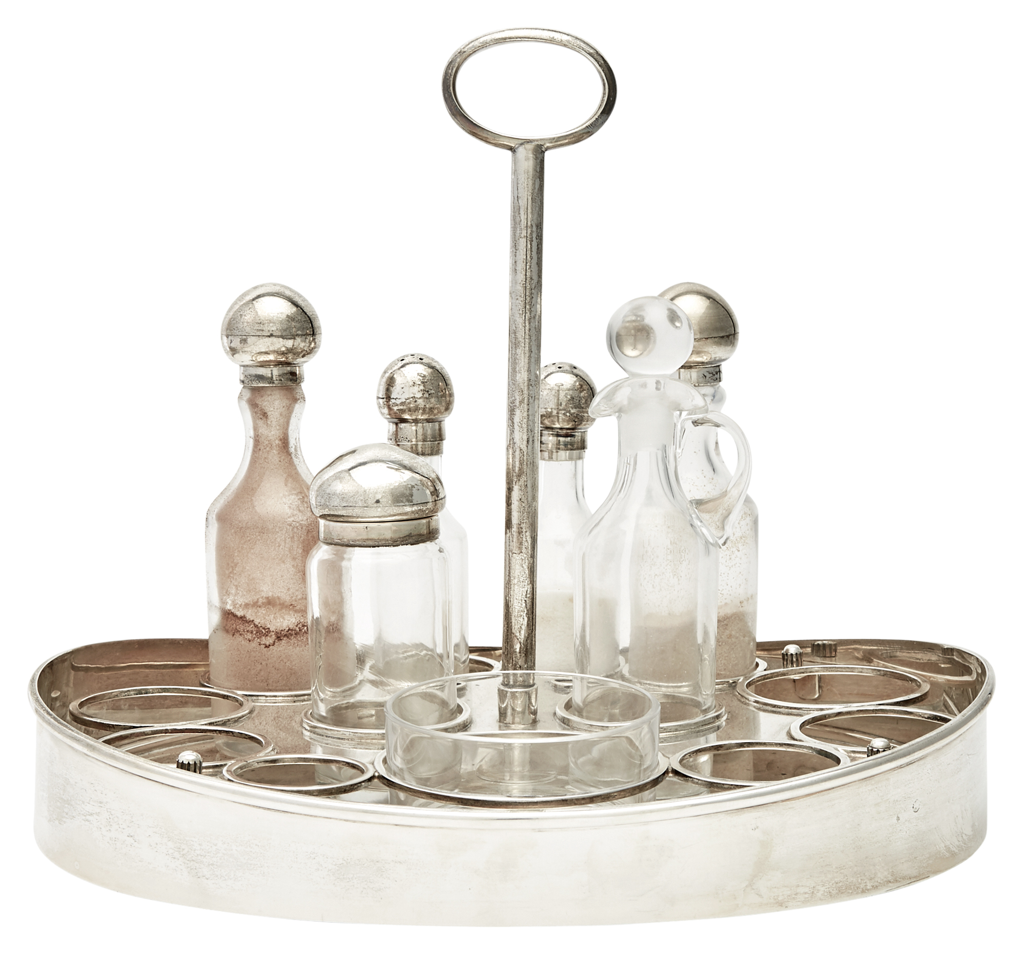 Lot image - Italian Sterling Silver Cruet Frame