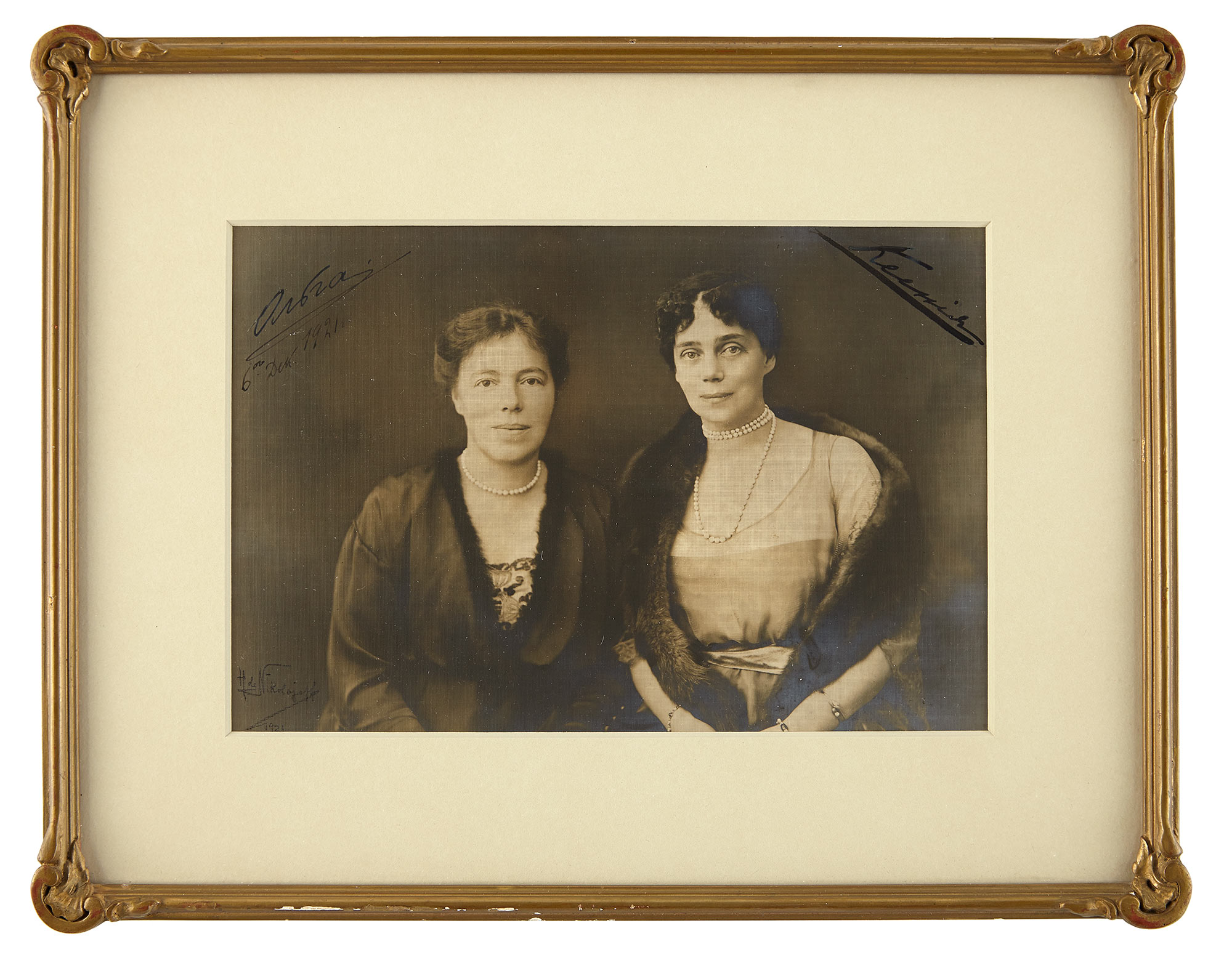 Lot image - Grand Duchesses Xenia Alexandrovna (1875-1960) and Olga Alexandrovna (1882-1960)