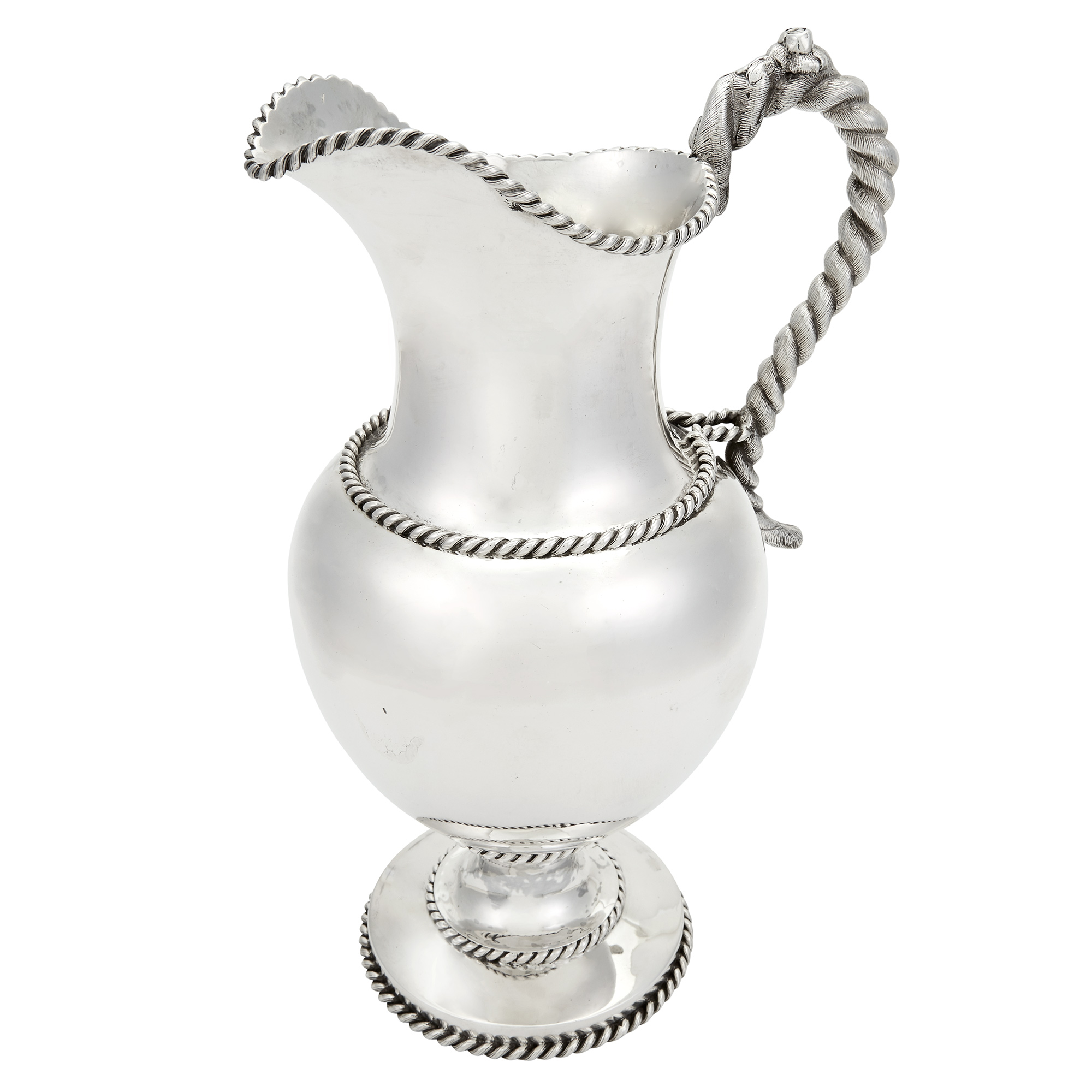 Lot image - William Gale & Son Silver Water Pitcher