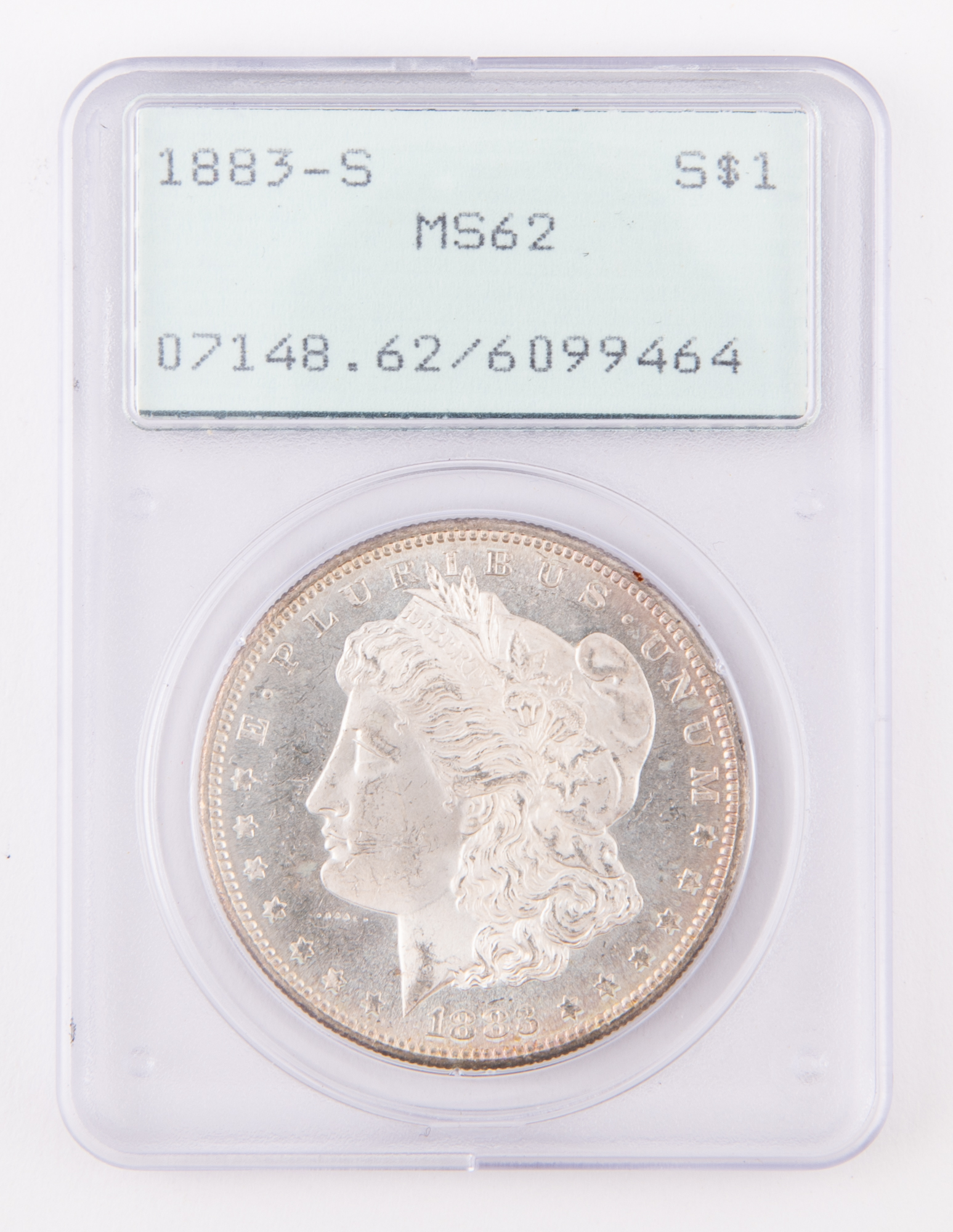 Lot image - United States 1883 San Francisco Morgan Dollar PCGS MS62