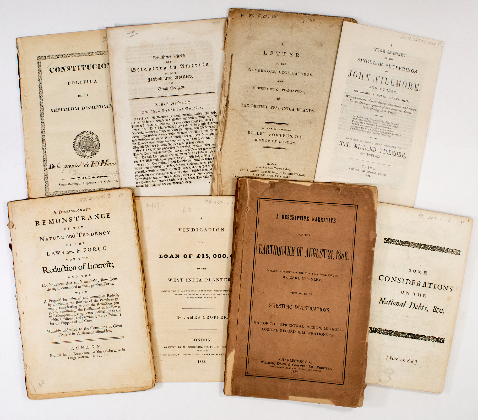 Lot image - [PAMPHLETS]  An interesting group of pamphlets.