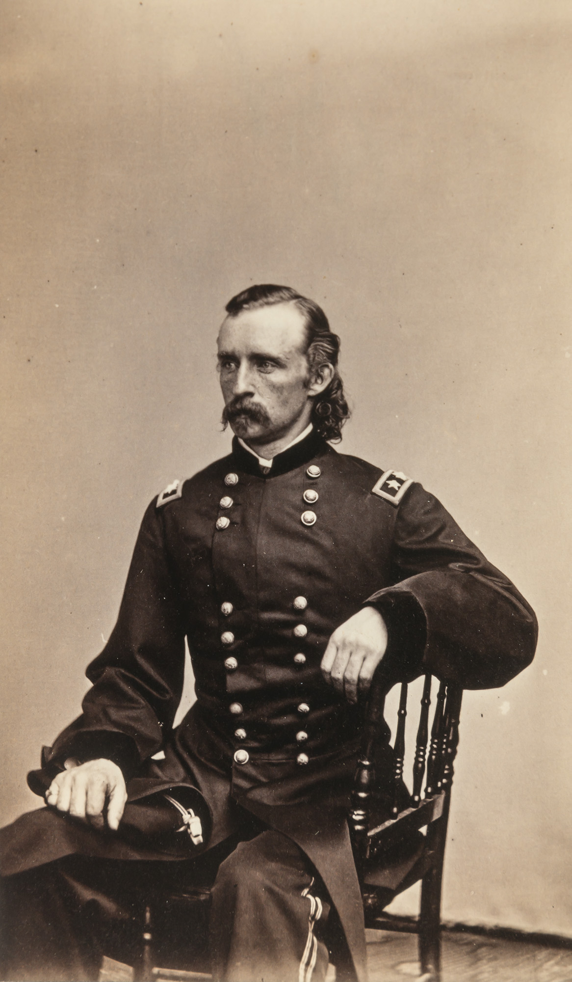 Lot image - BRADY, MATHEW (1823-1896)  [General George Armstrong Custer,