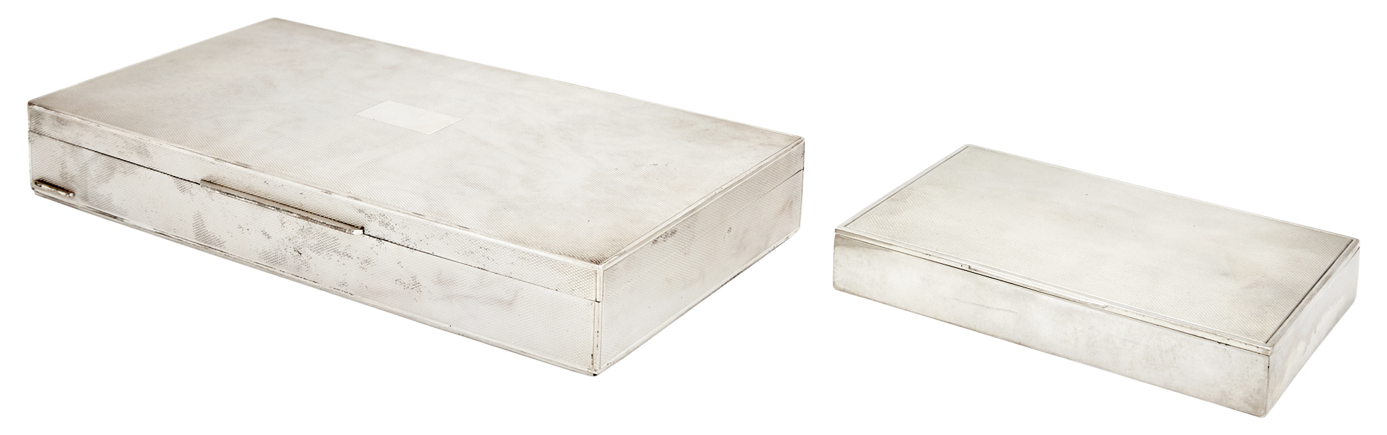 Lot image - Two Italian Sterling Silver Boxes