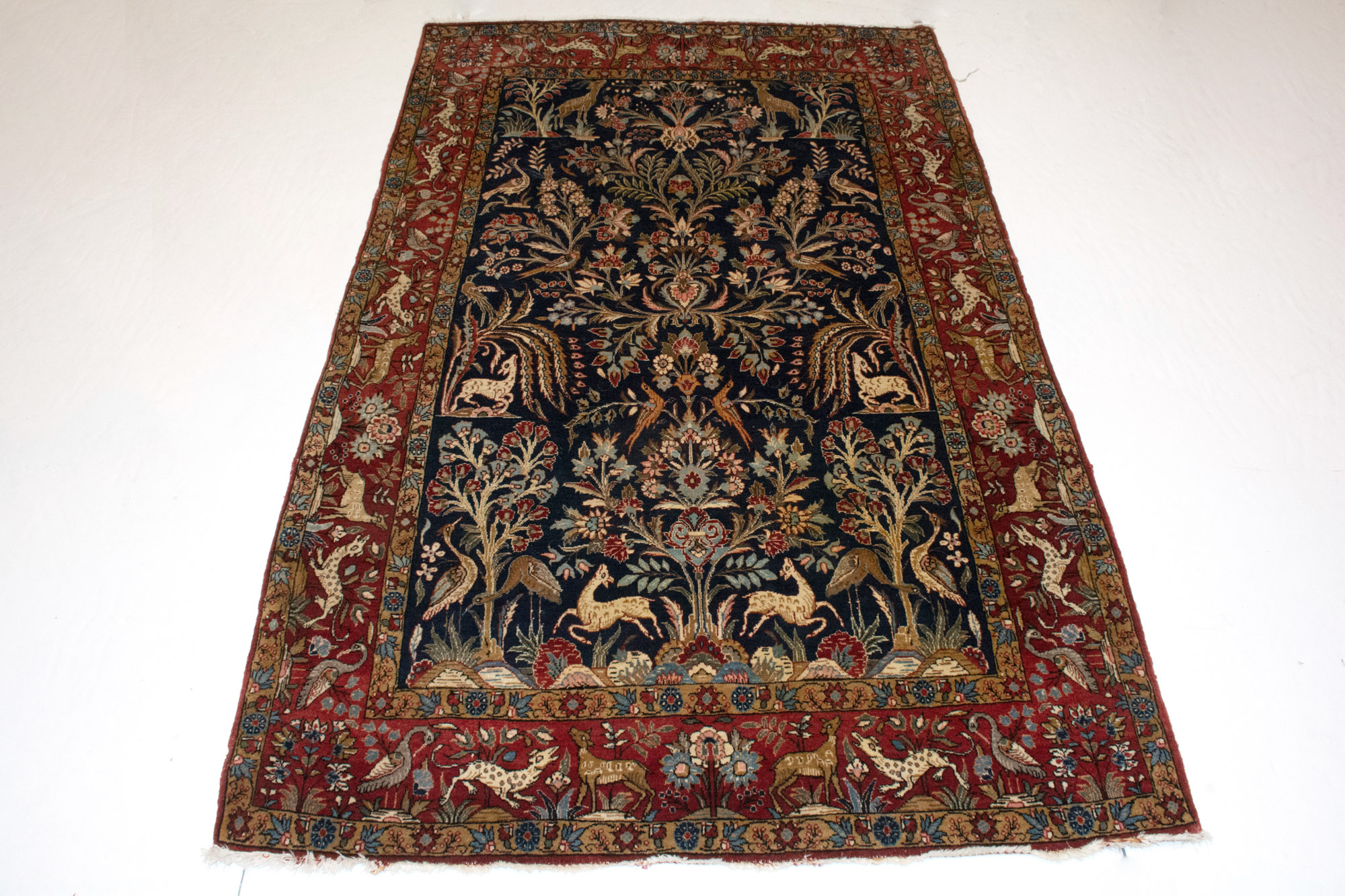 Lot image - Qum Wool Rug