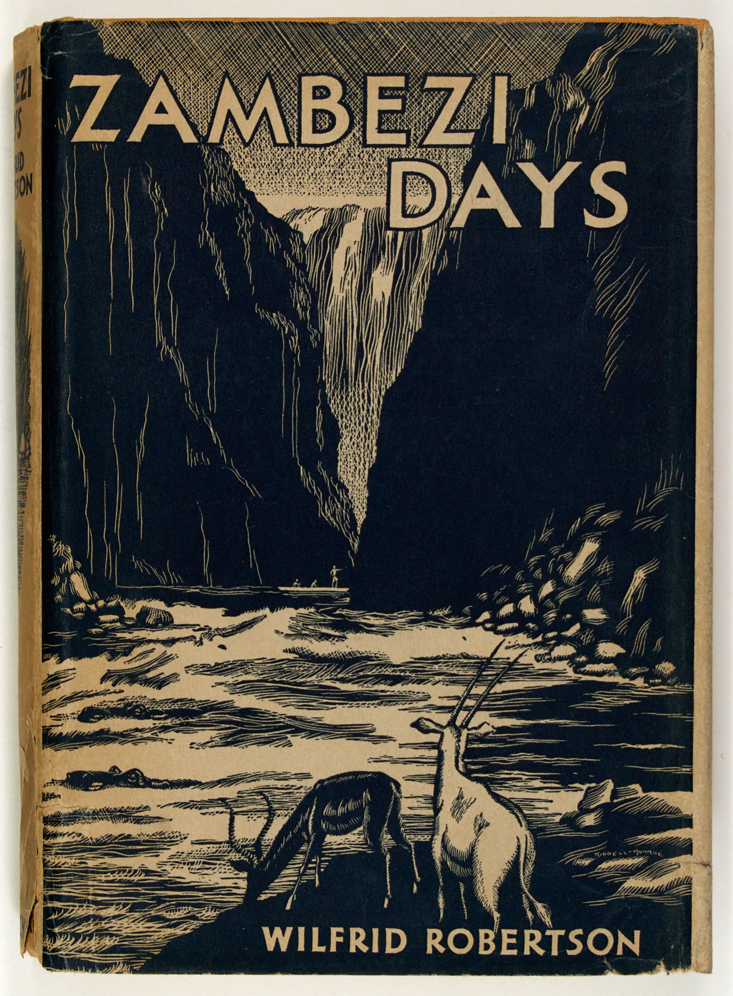 Lot image - [AFRICA-HUNTING]  ROBERTSON, WILFRID. Zambezi Days.