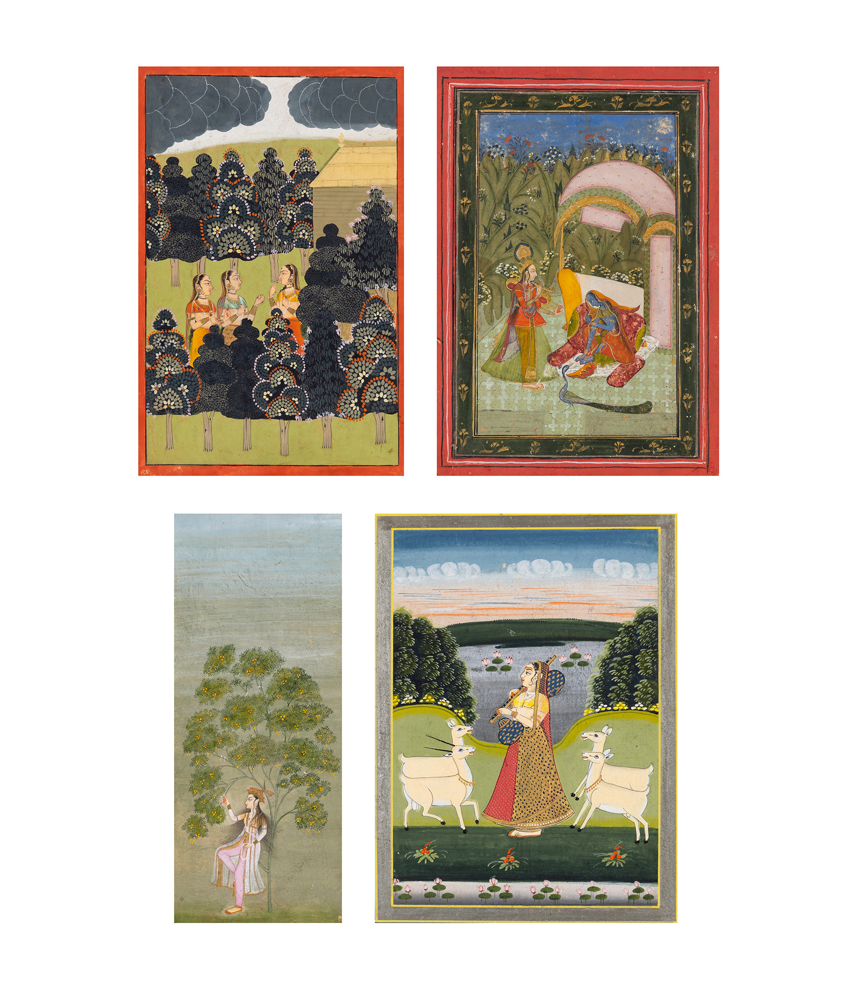 Lot image - Four Indian Painted Miniatures
