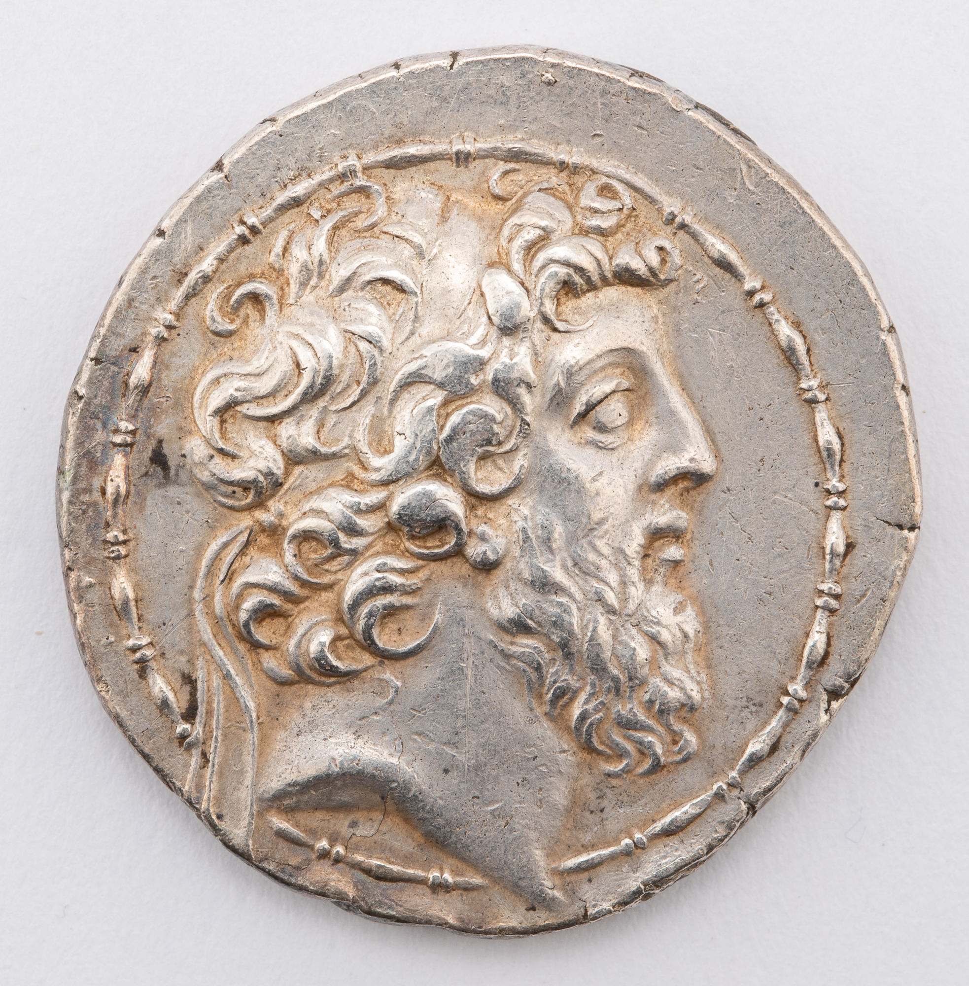 Lot image - Seleucid Empire - Demetrios II, 2nd Reign, 129-125 BC. AR Tetradrachm (16.6g), Antioch mint, 128-9 BC.