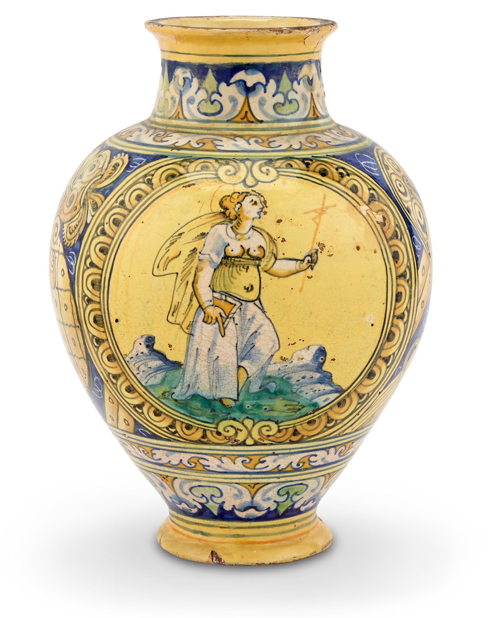 Lot image - Italian Maiolica Vase