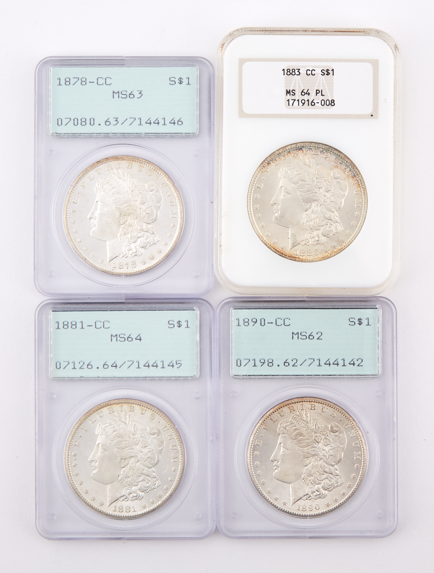 Lot image - United States Carson City Morgan Dollar Slabbed Group