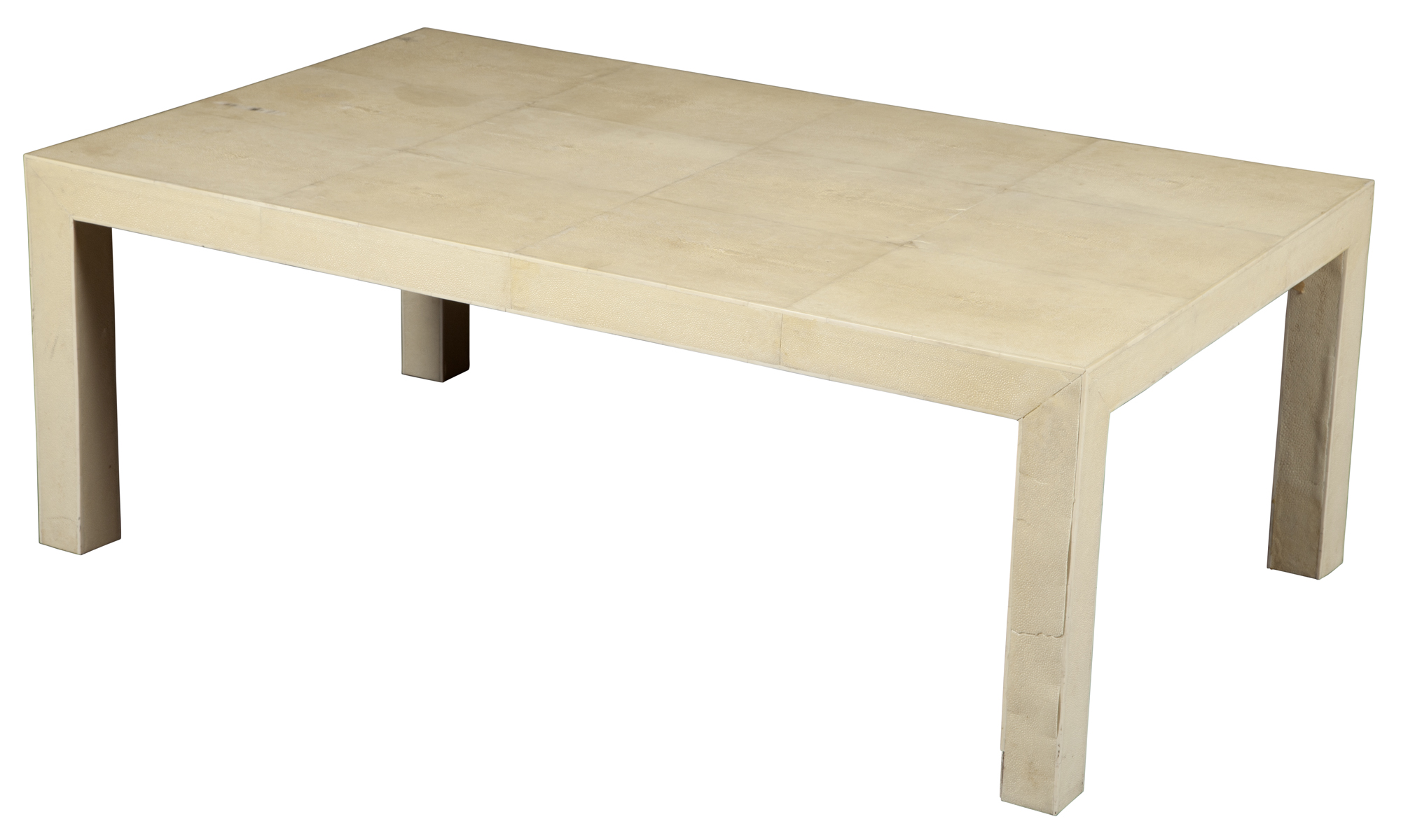 Lot image - Art Deco Style Faux Shagreen Low Table