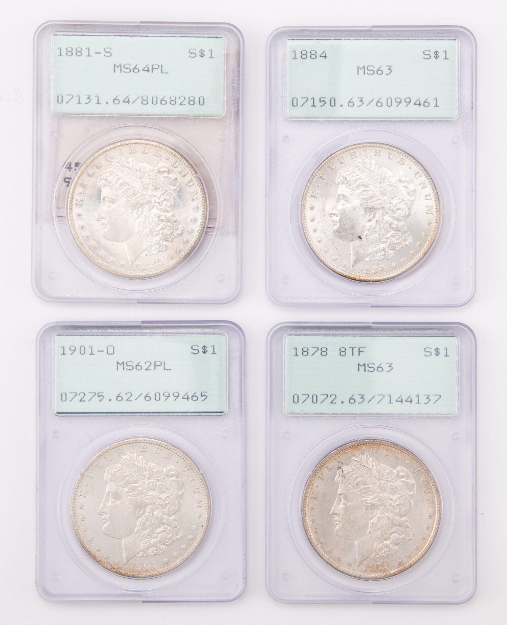 Lot image - United States Morgan Dollar Slabbed Group