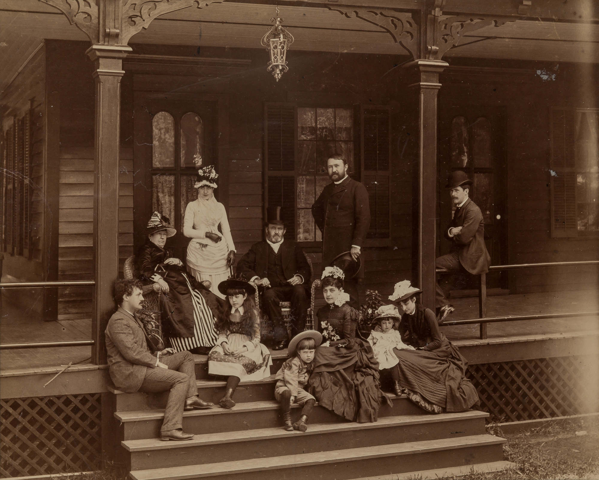 Lot image - RECORD and EPLER  Gen. U.S. Grant and Family at Mount McGregor,