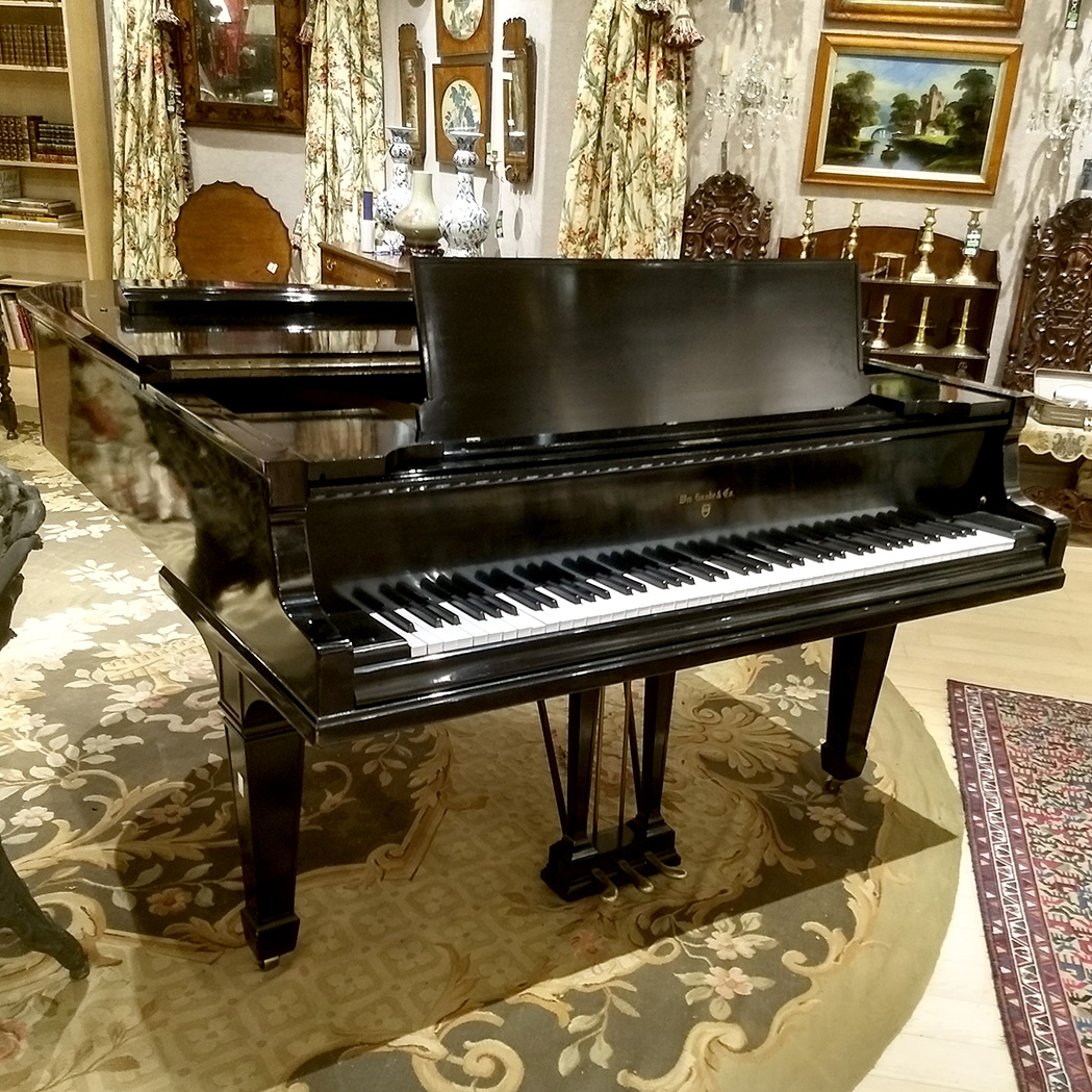 Lot image - William Knabe Ebonized Mahogany Baby Grand Piano
