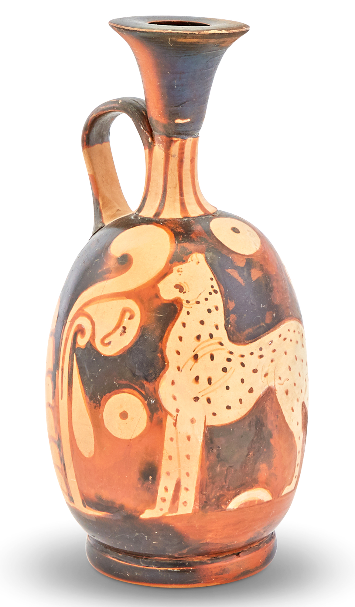 Lot image - Campanian Red Figured Squat Lekythos