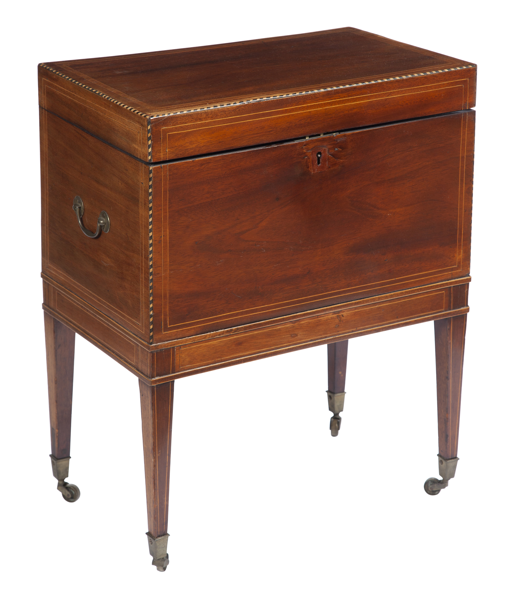 Lot image - George III Inlaid Mahogany Chest on Stand