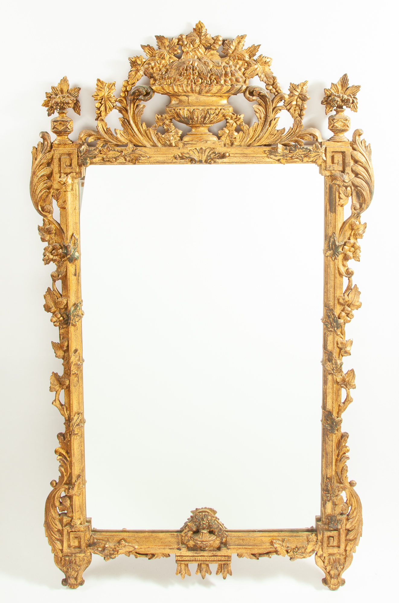 Lot image - Louis XVI Style Giltwood Mirror