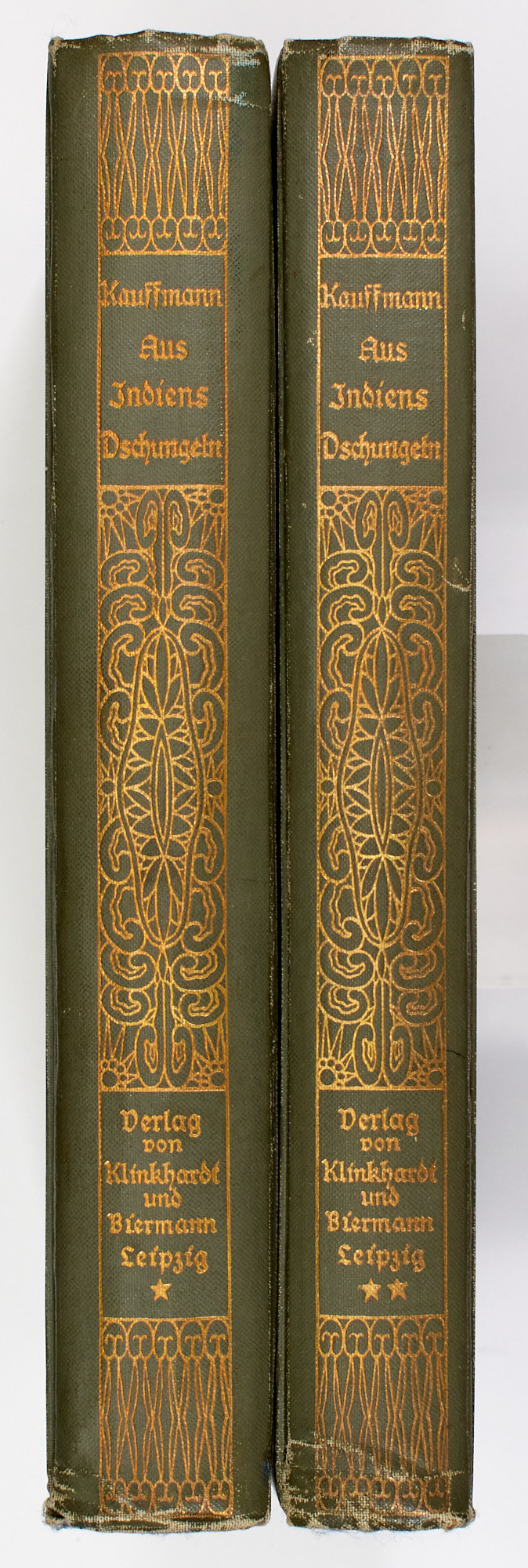 Lot image - [INDIA-HUNTING]  KAUFFMAN, OSCAR. Aus Indiens Dschungeln. Erlebnisse und Forschungen.