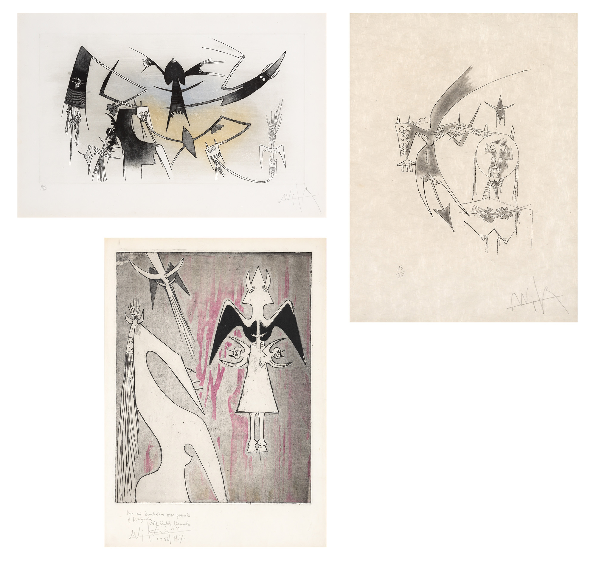 Lot image - Wifredo Lam (1902-1982)