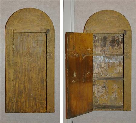 Lot image - Painted Hanging Wall Cupboard