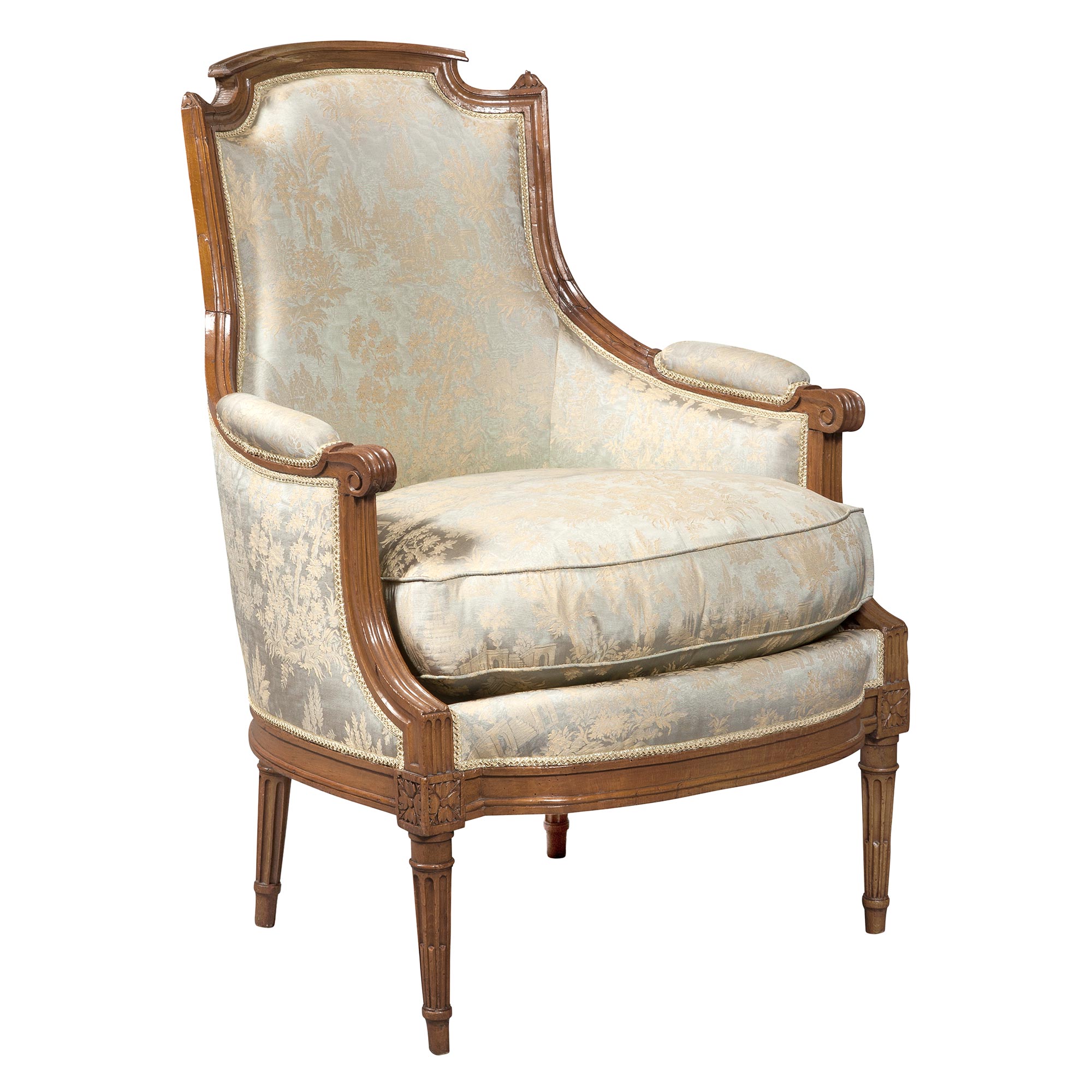 Lot image - Louis XVI Beechwood Bergère