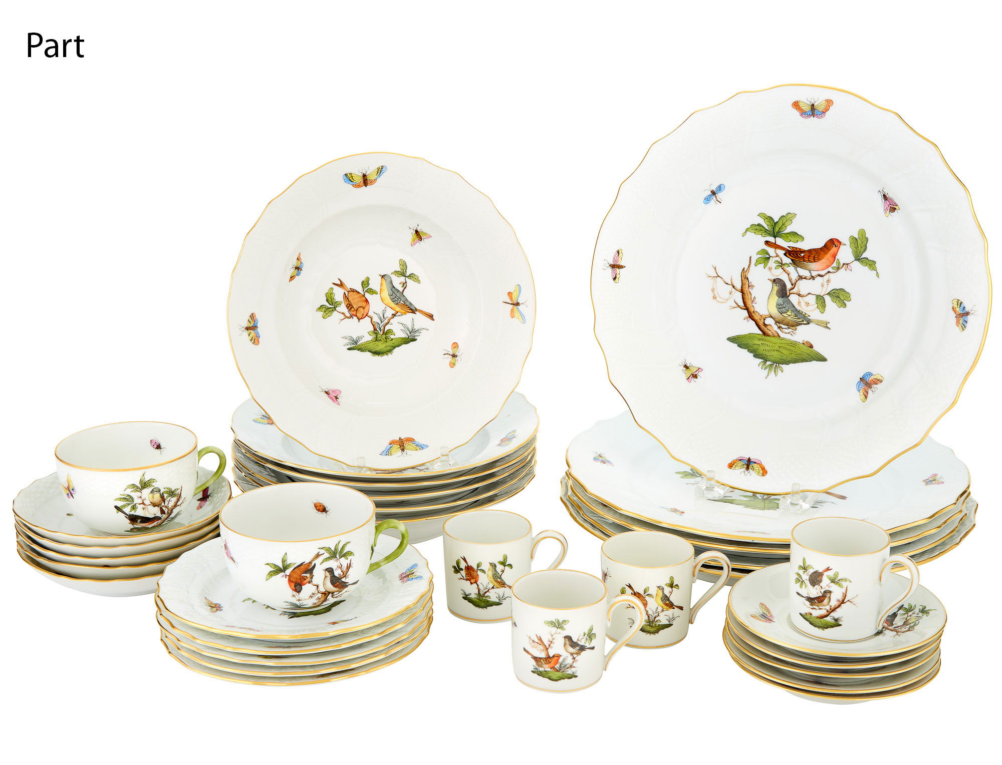 Lot image - Herend Porcelain Rothschild Bird