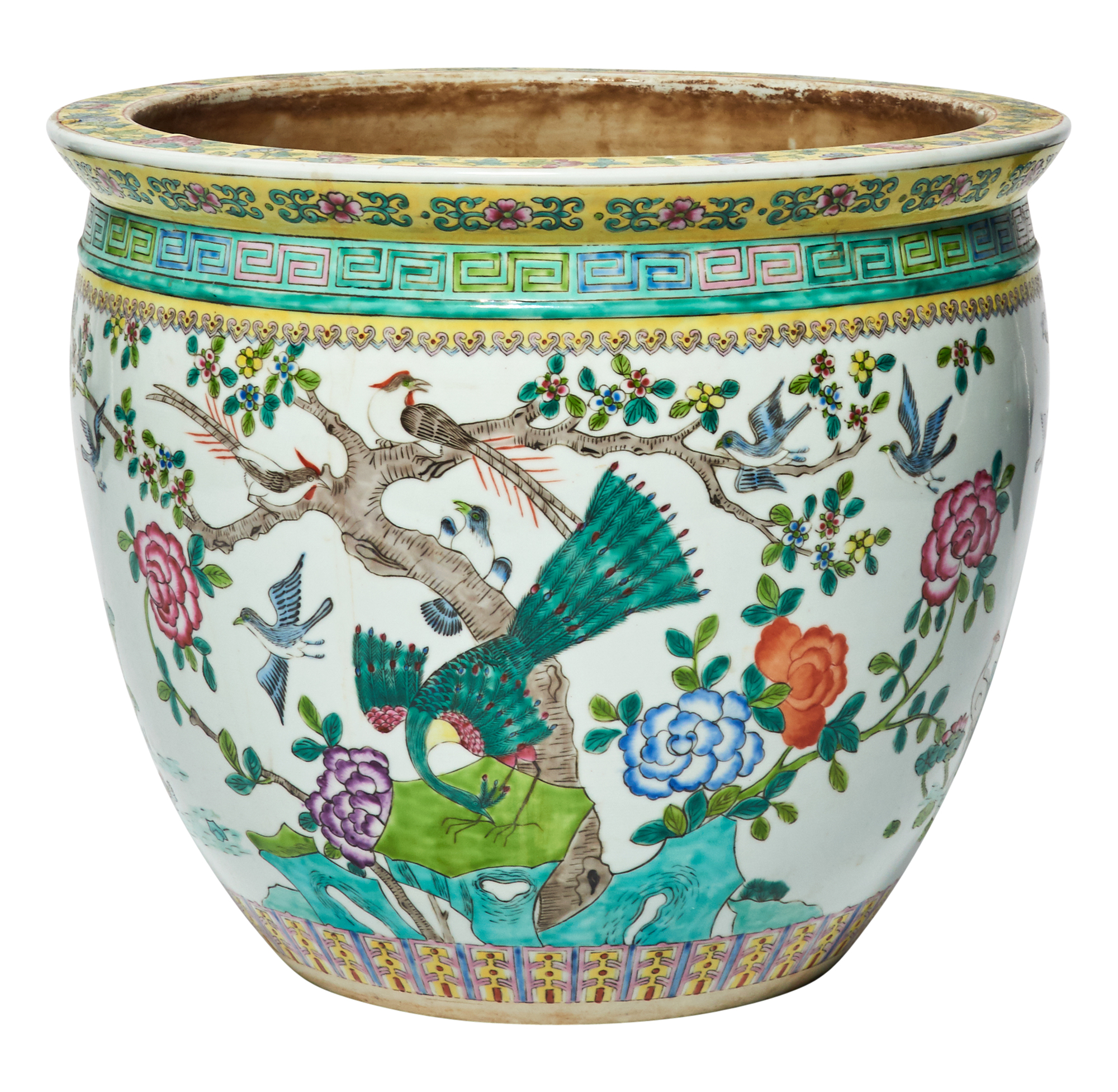 Lot image - A Chinese Porcelain Jardiniere