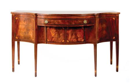 Lot image - Federal Style Inlaid Mahogany Sideboard