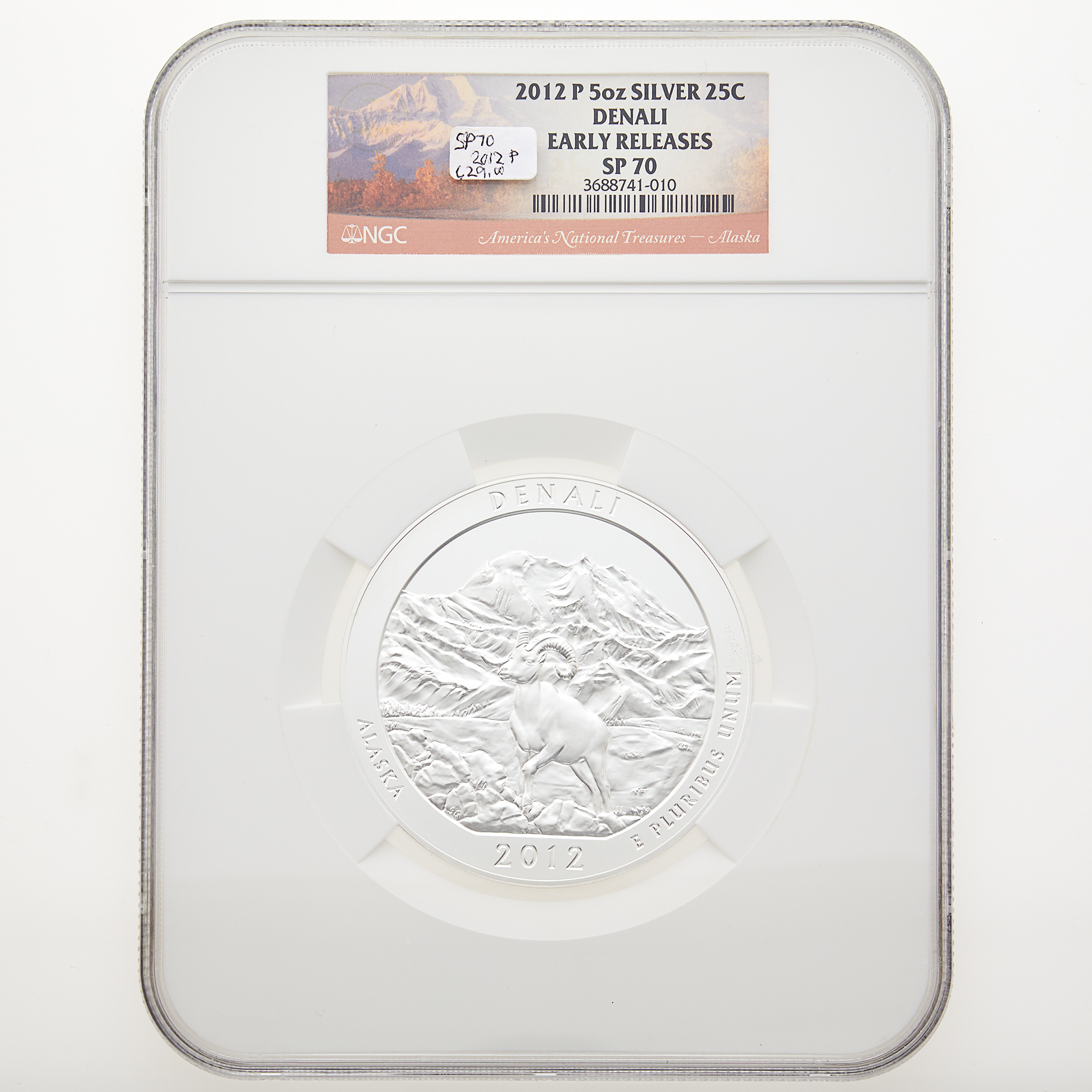 Lot image - United States National Treasures Five Ounce Silver Coins