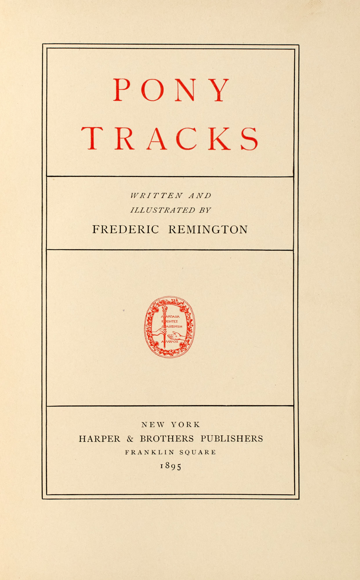 Lot image - REMINGTON, FREDERIC.  Two books.