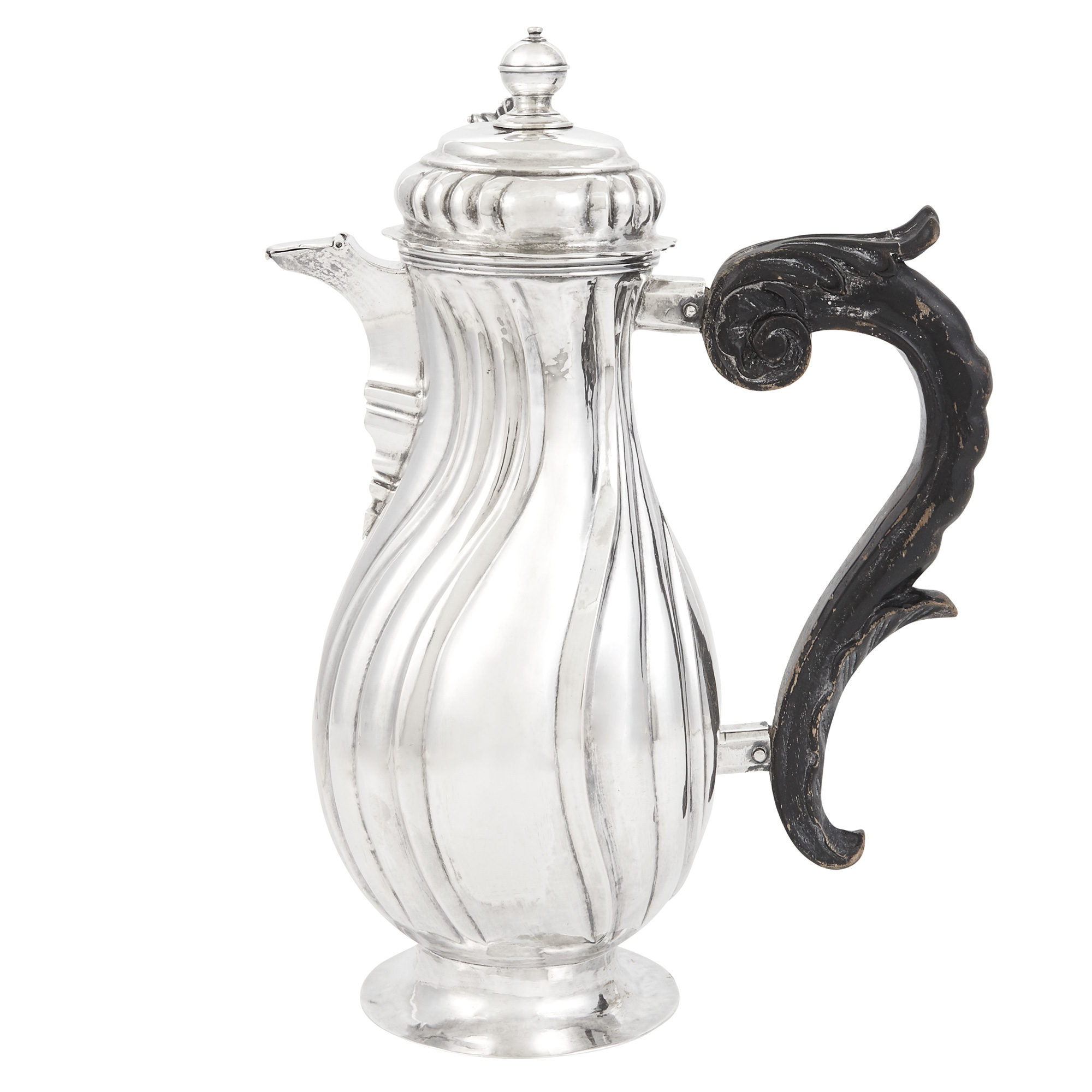 Lot image - German Silver Chocolate Pot