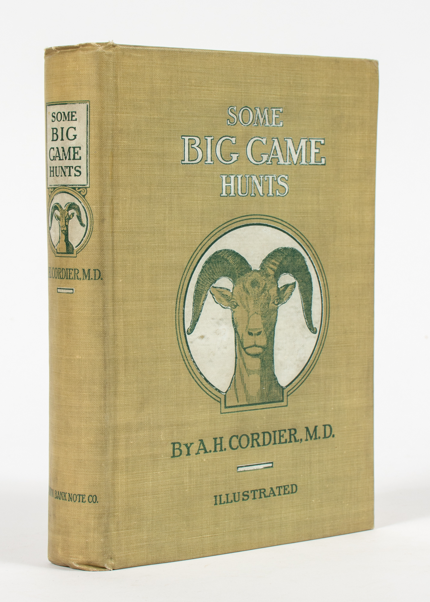Lot image - [SPORTING - BIG GAME]  CORDIER, A. H. Some Big Game Hunts.