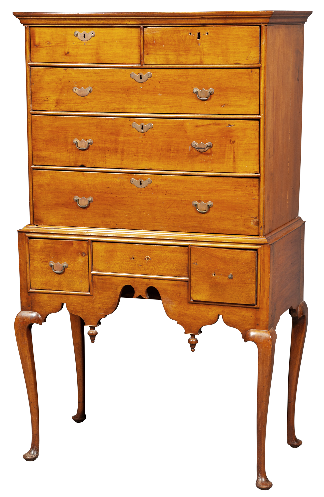 Lot image - Queen Anne Maple High Chest
