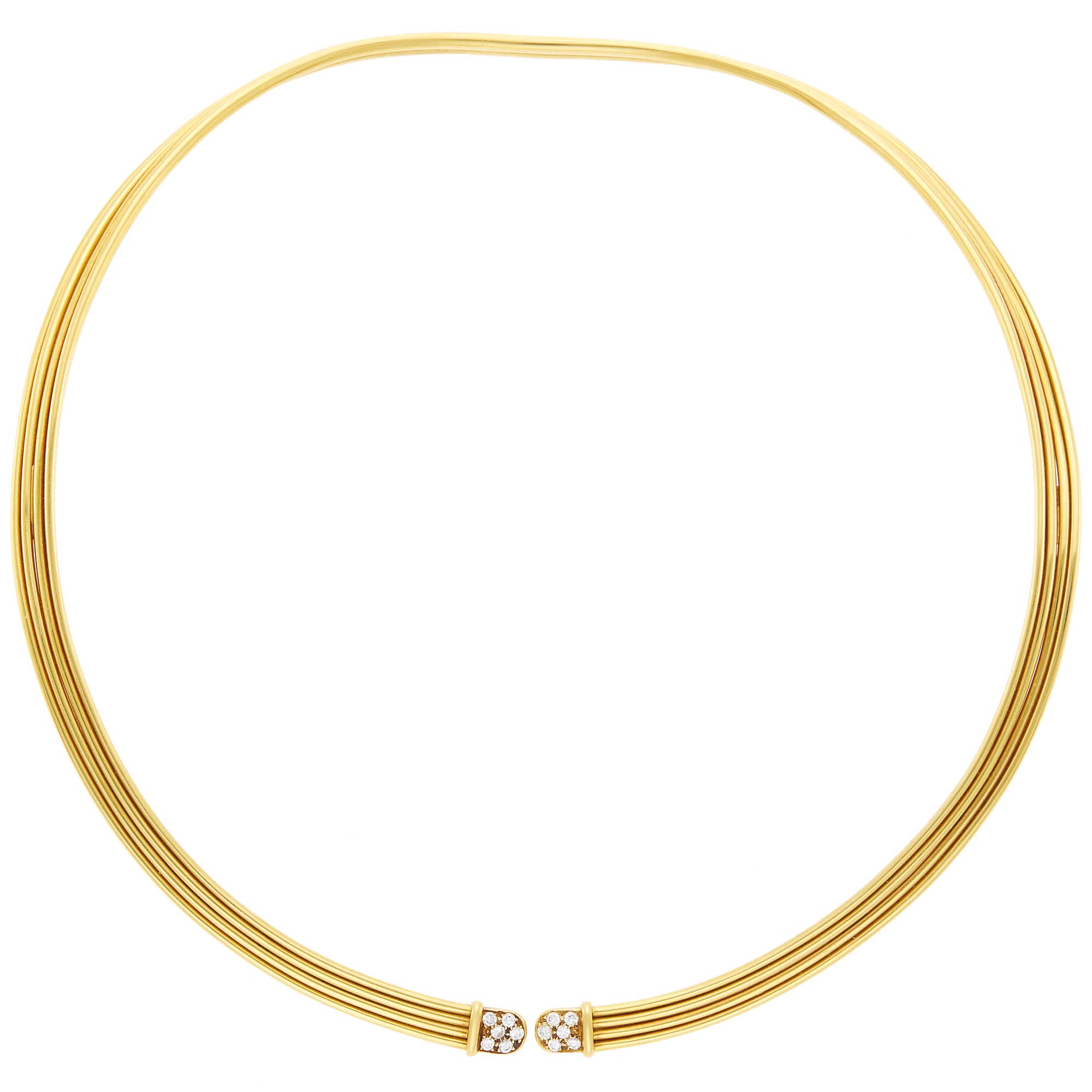 Lot image - Fred Gold and Diamond Necklace, France