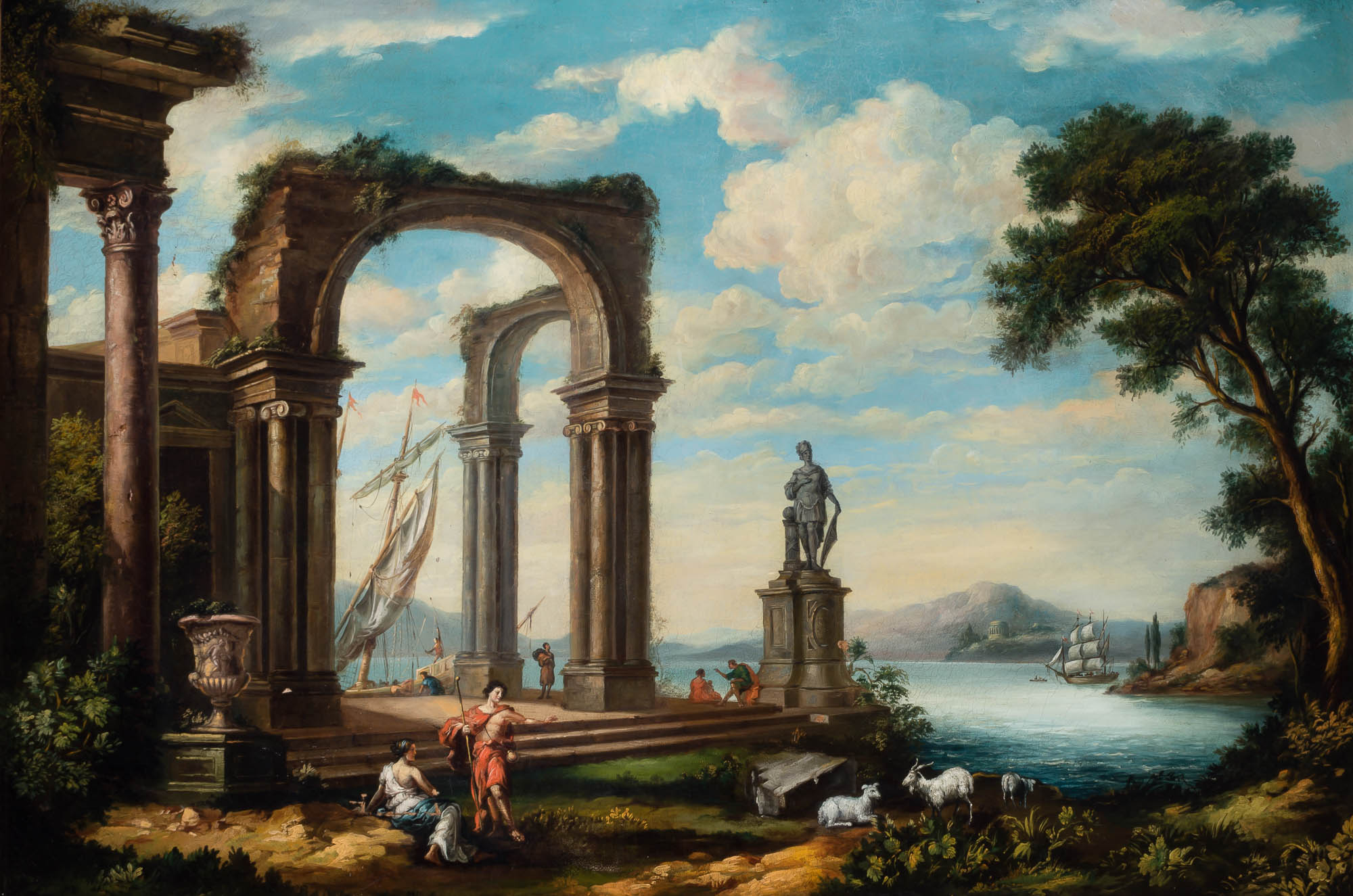 Lot image - Manner of Giovanni Paolo Panini