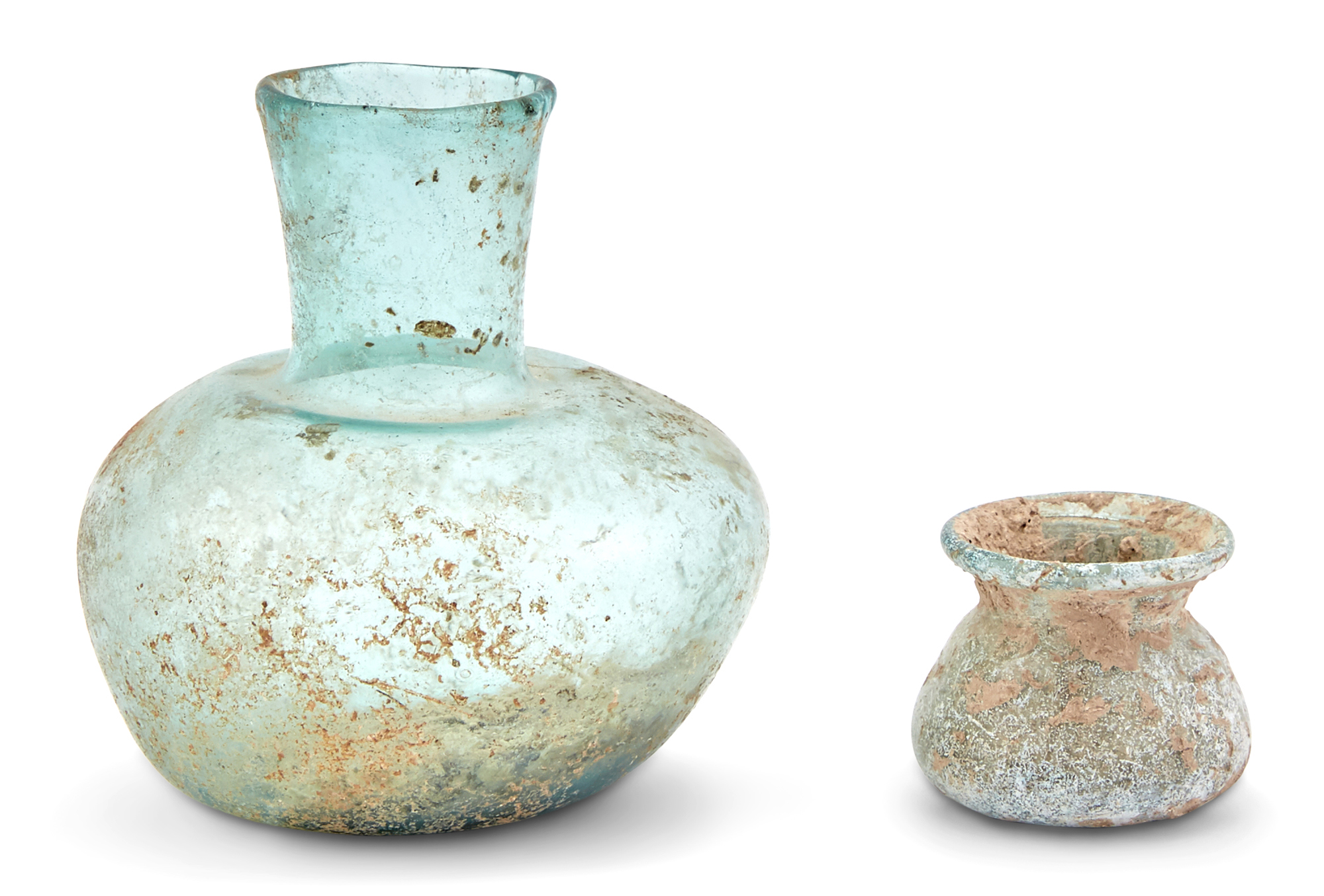 Lot image - Roman Green Glass Miniature Jarlet